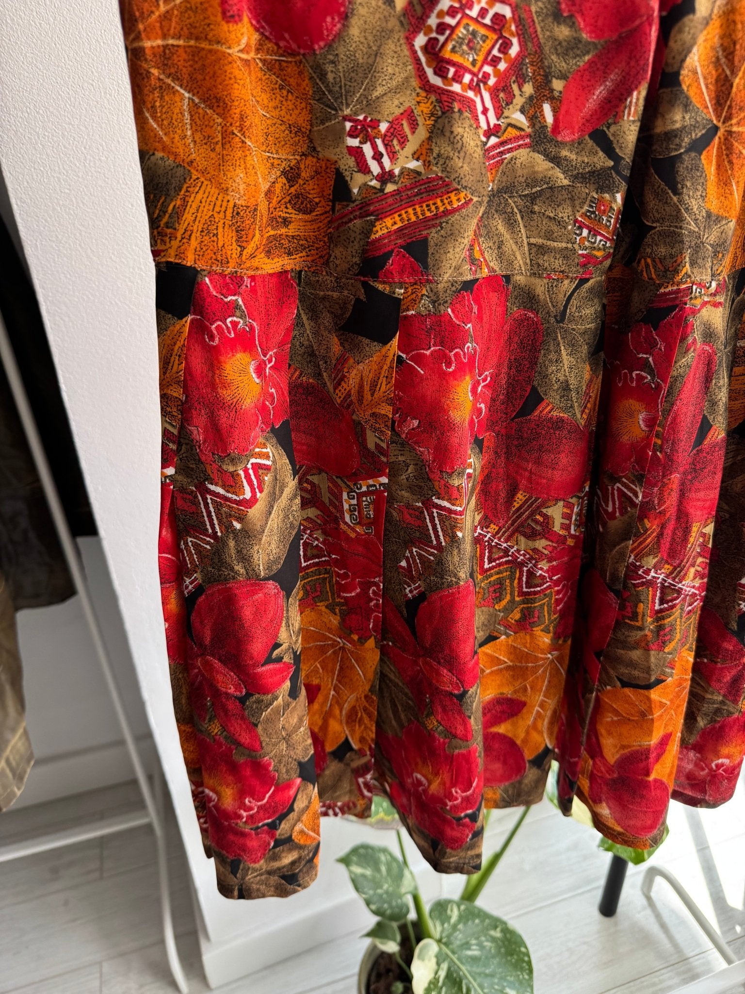 🌸 Fustă Vintage Floral Printed – XS/S Damă - anbracaminte