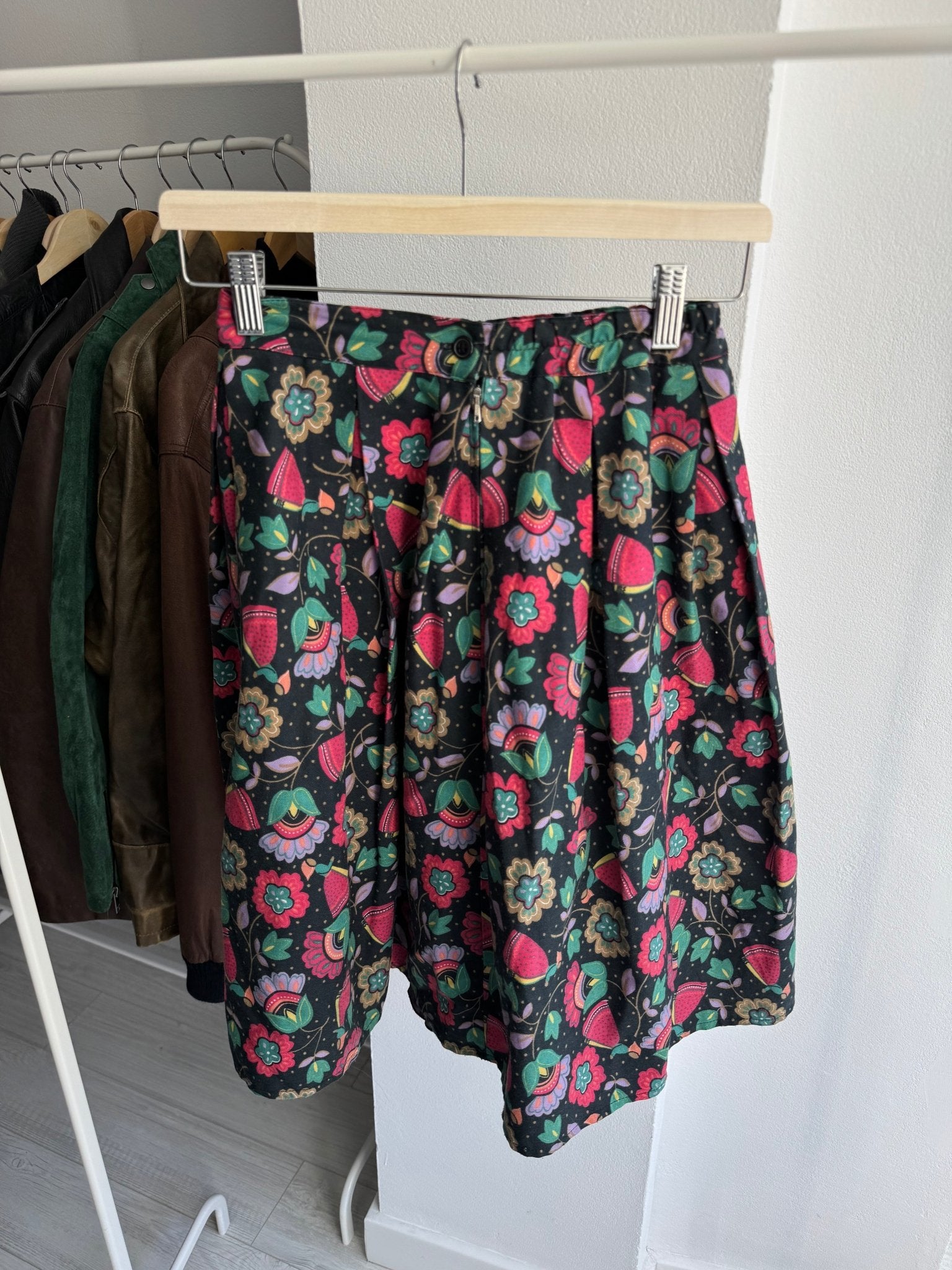 🌸 Fustă Vintage Floral Printed – XS/S Damă - anbracaminte