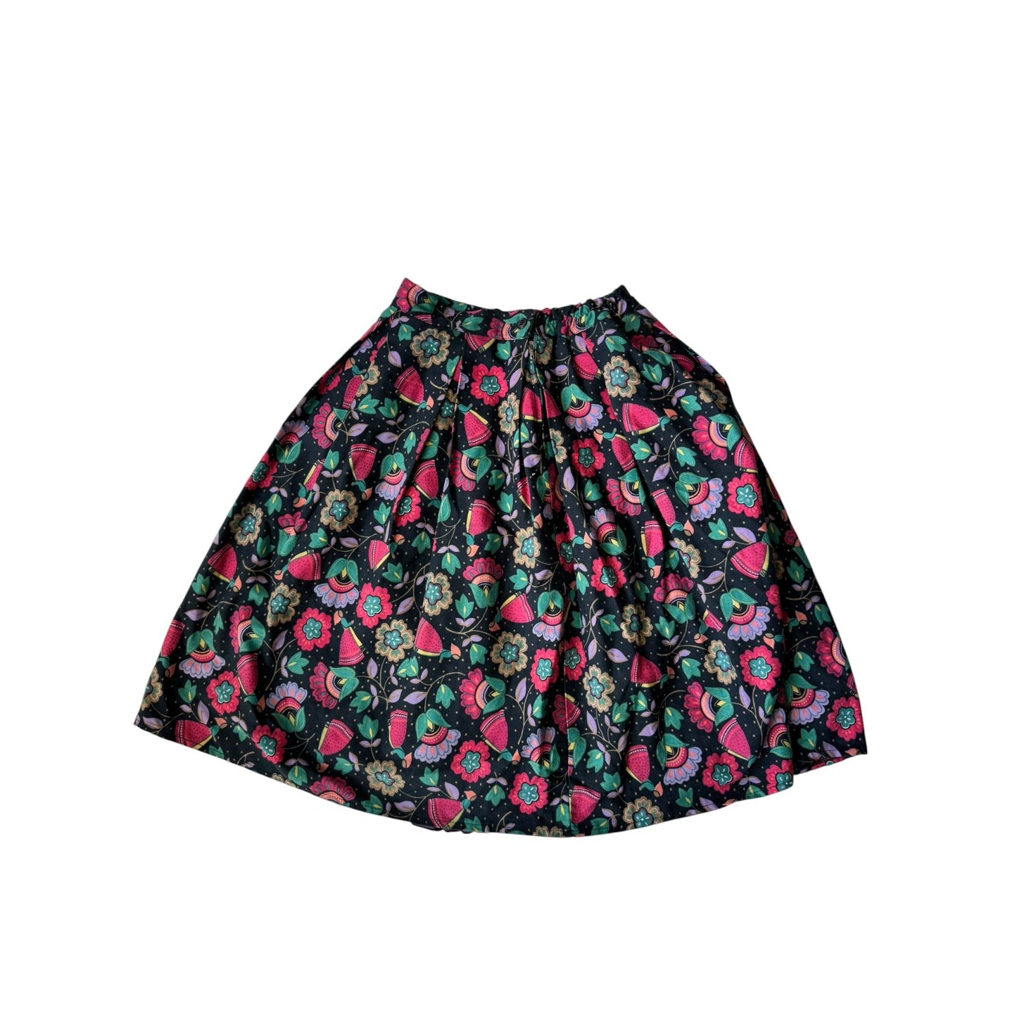 🌸 Fustă Vintage Floral Printed – XS/S Damă - anbracaminte