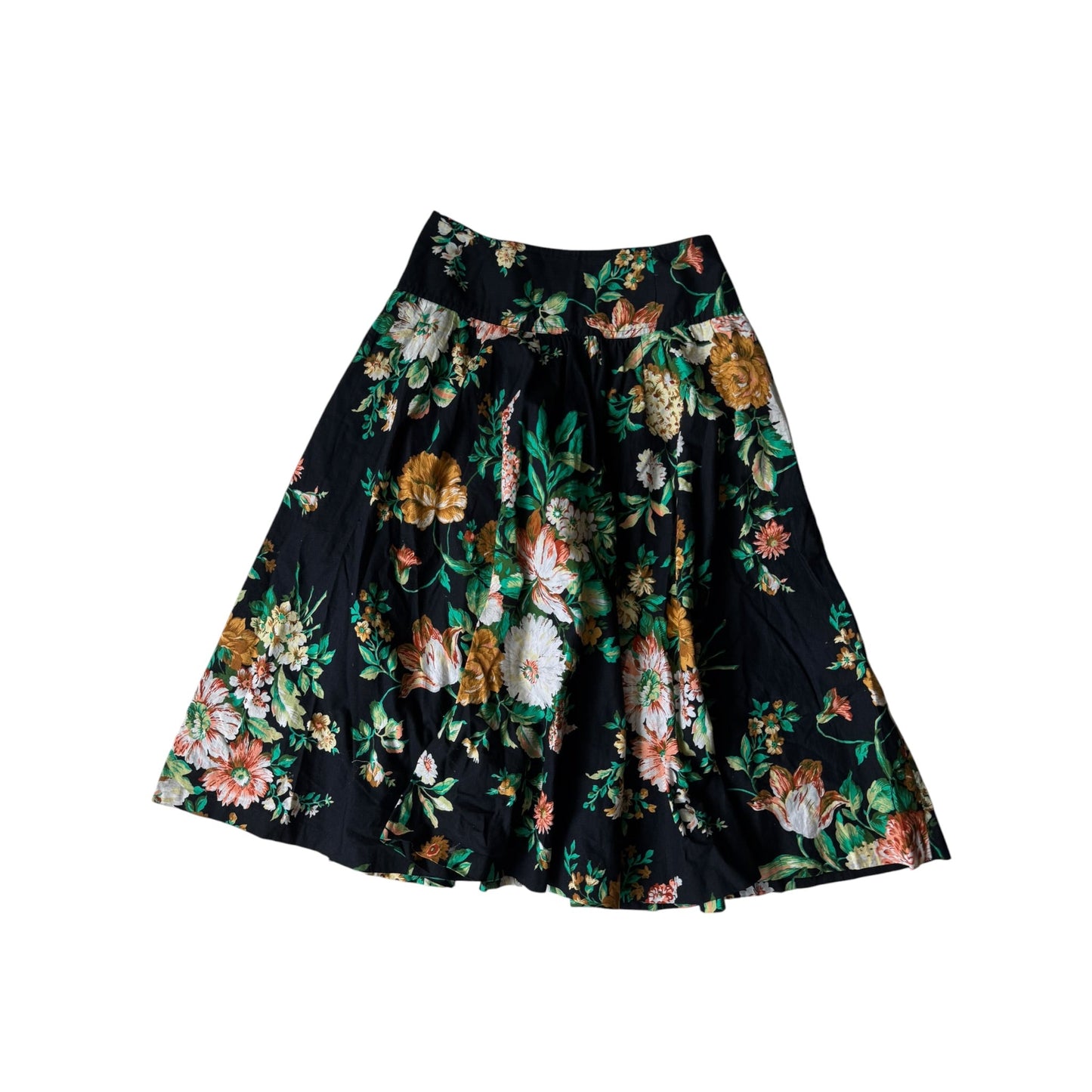 🌸 Fustă Vintage Floral – S Damă - anbracaminte
