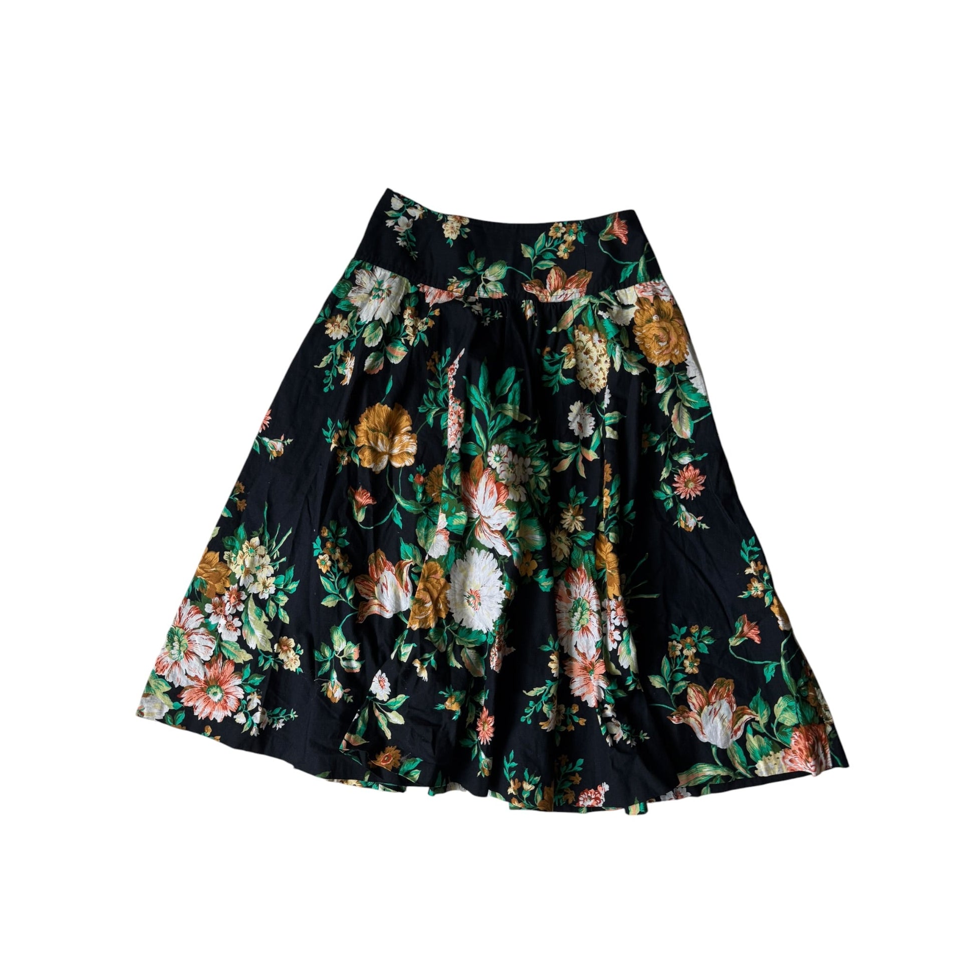🌸 Fustă Vintage Floral – S Damă - anbracaminte