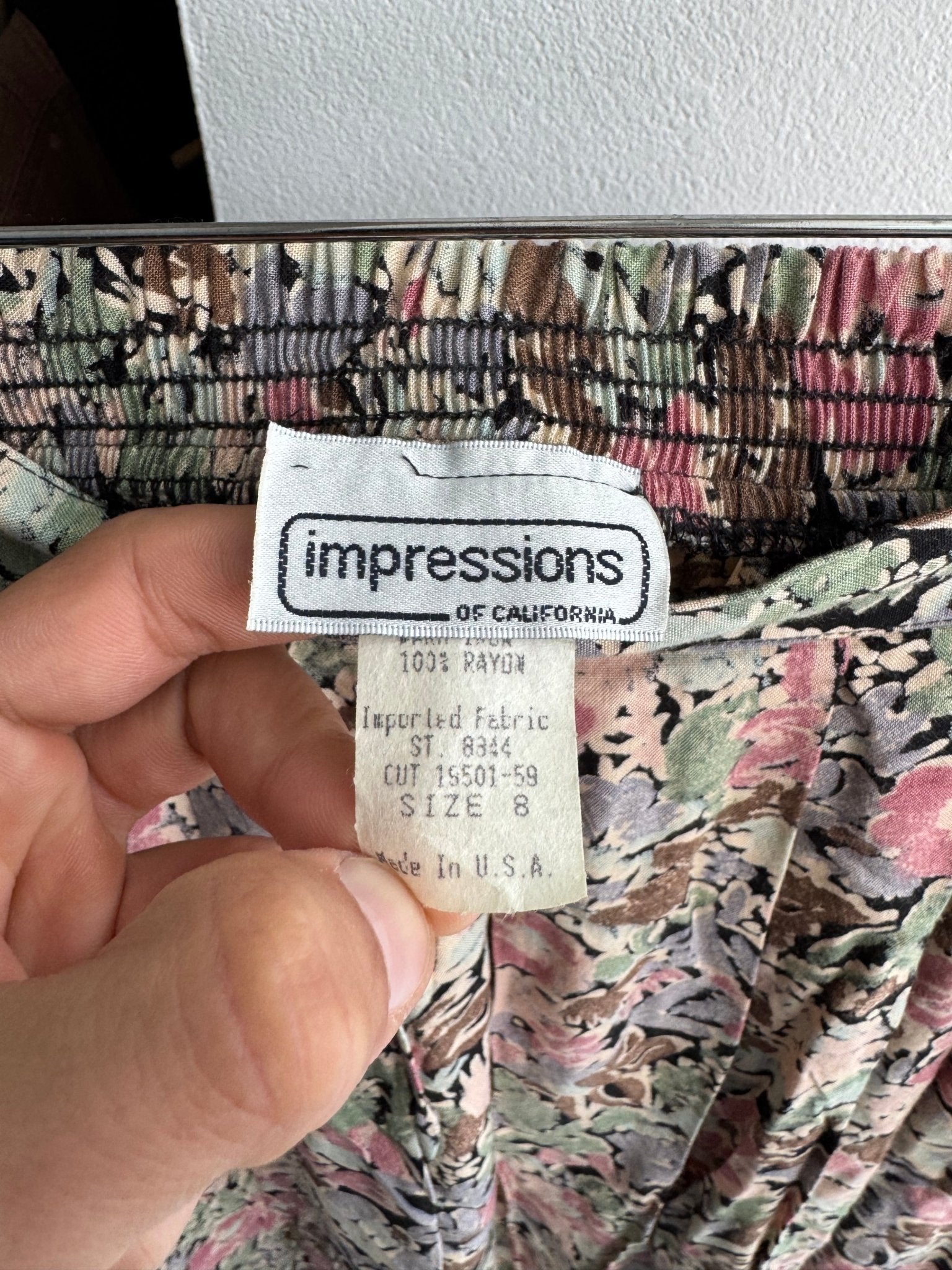 🌸 Fustă Vintage Floral – US 8 (M) – Made in USA - anbracaminte