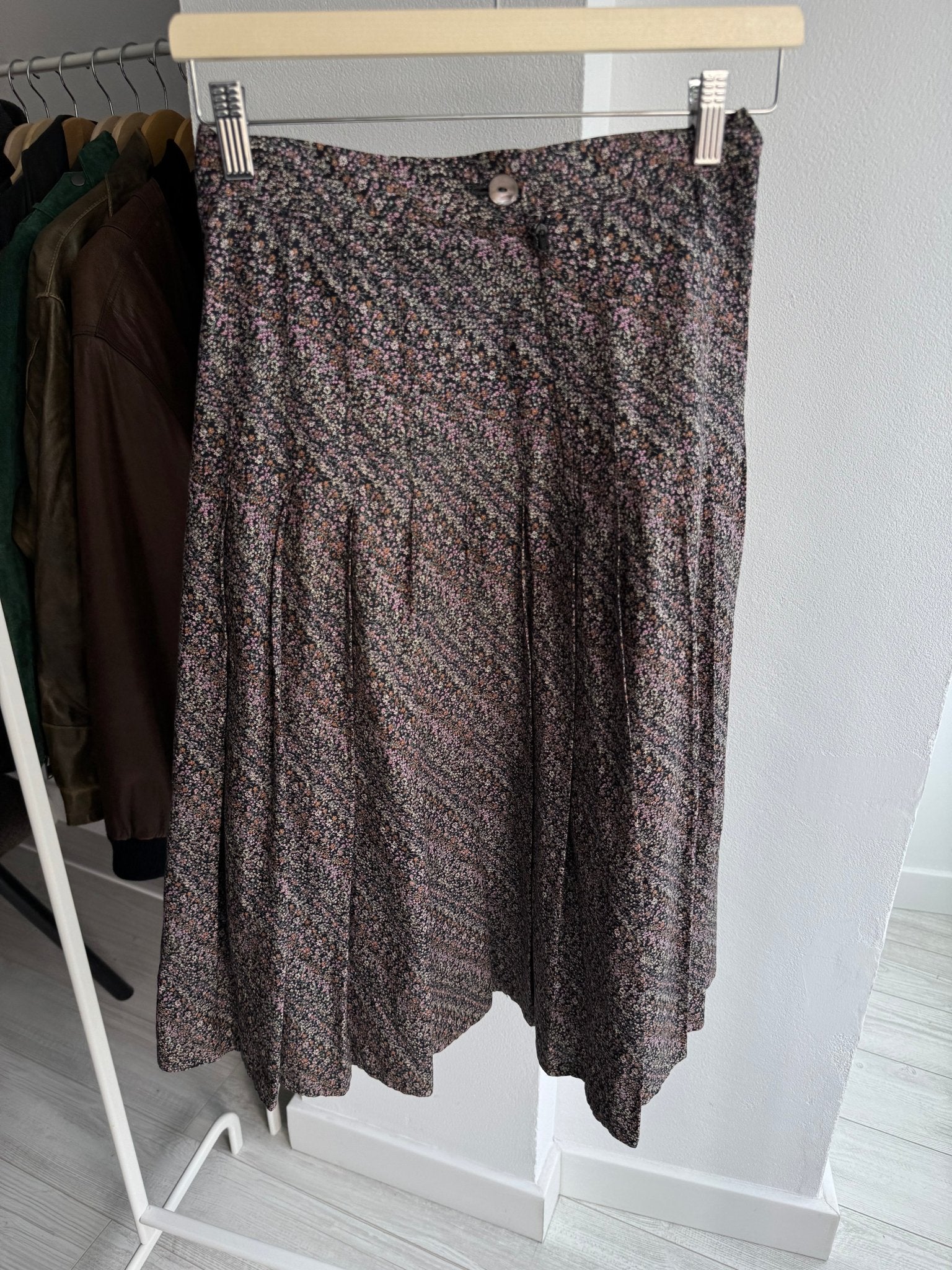 🌸 Fustă Vintage Floral – XS/S Damă - anbracaminte
