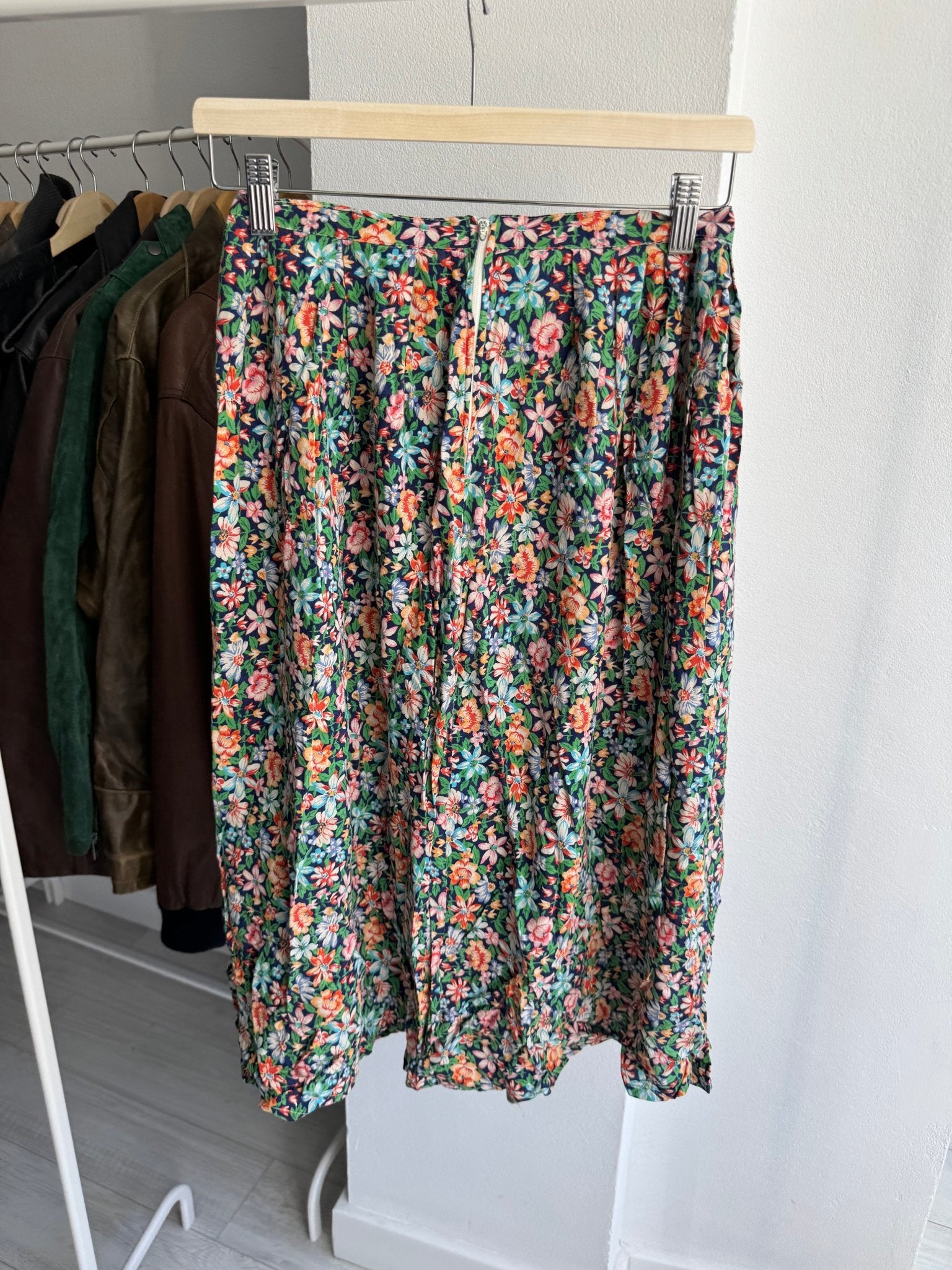 🌸 Fustă Vintage Floral – XS/S Damă - anbracaminte