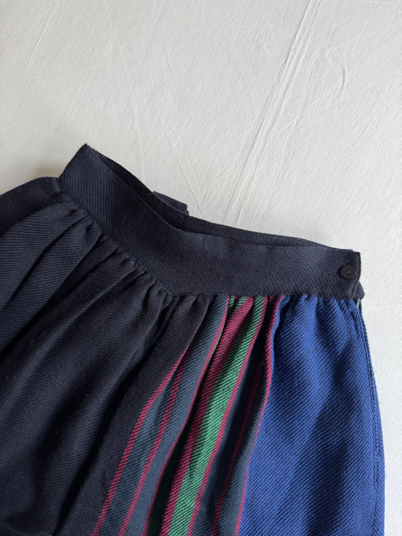 🧵 Fustă Vintage Lână / Imprimeu Tartan (Mărime IT 44 - M/L) - anbracaminte