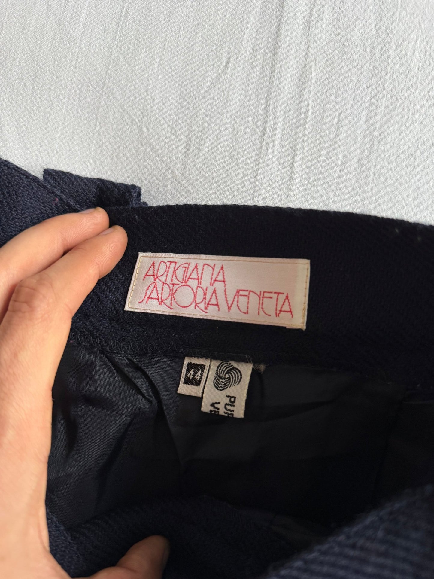🧵 Fustă Vintage Lână / Imprimeu Tartan (Mărime IT 44 - M/L) - anbracaminte