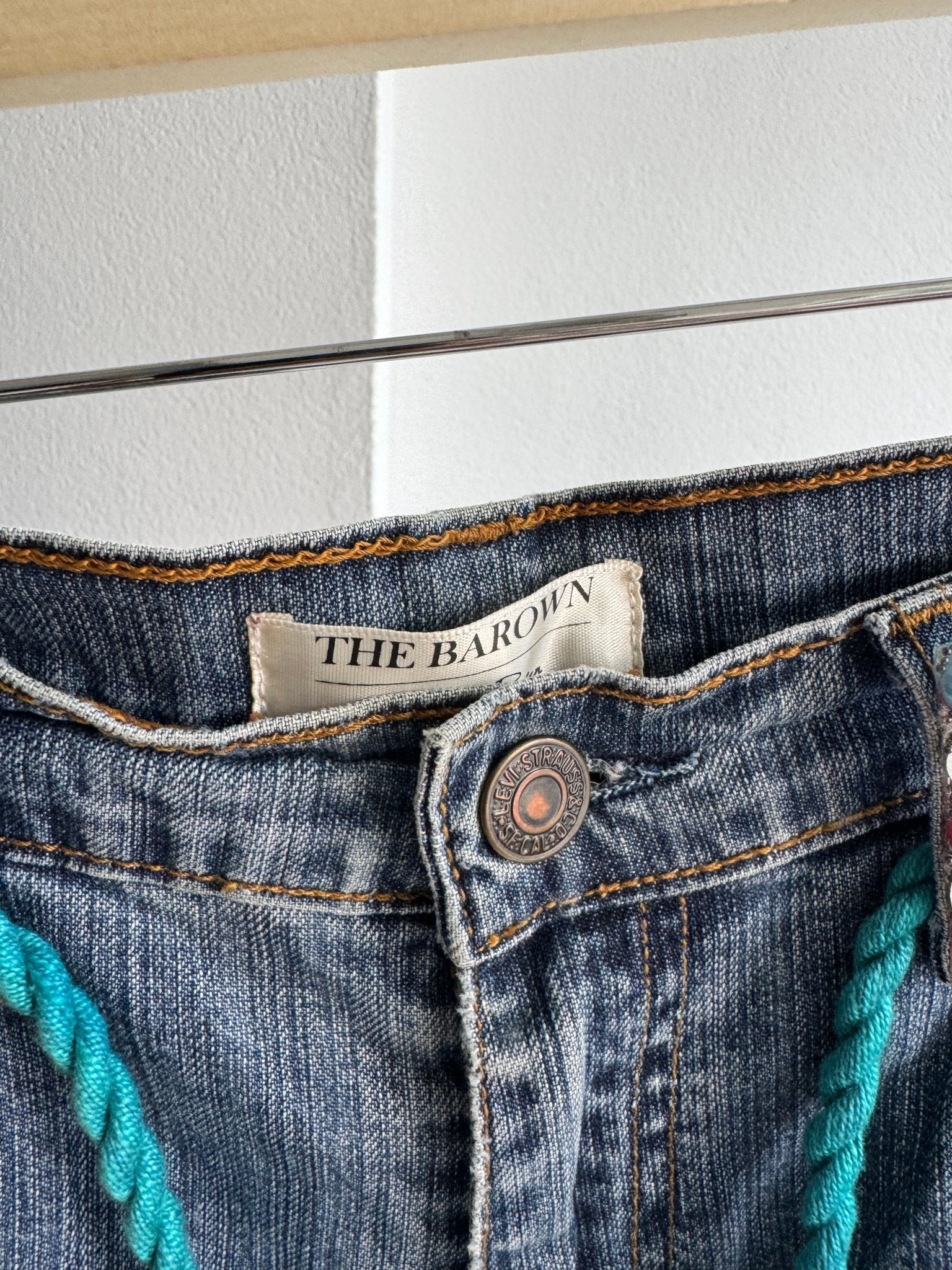 👖 Fustă Vintage Levi’s Reworked – XS/S Damă (Talie Ajustabilă) - anbracaminte