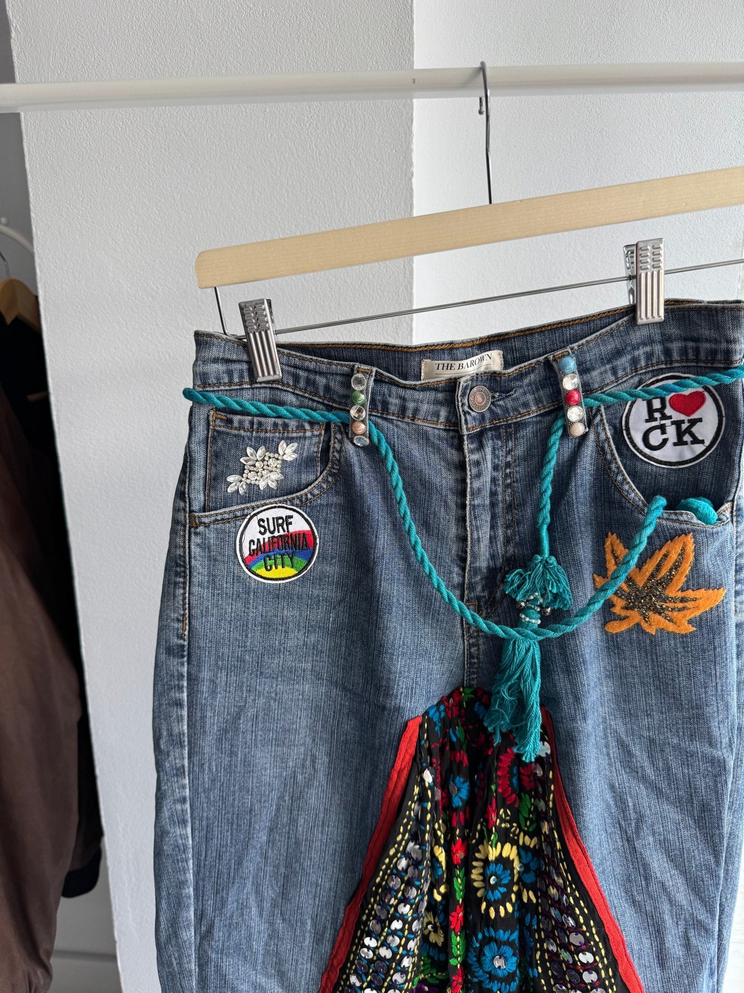👖 Fustă Vintage Levi’s Reworked – XS/S Damă (Talie Ajustabilă) - anbracaminte