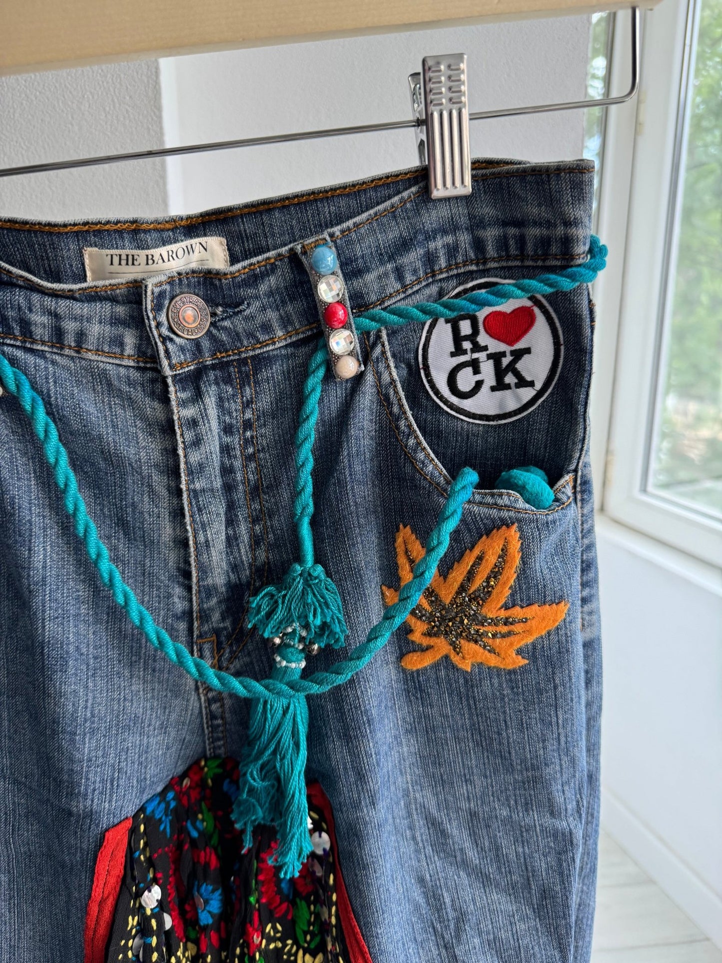 👖 Fustă Vintage Levi’s Reworked – XS/S Damă (Talie Ajustabilă) - anbracaminte