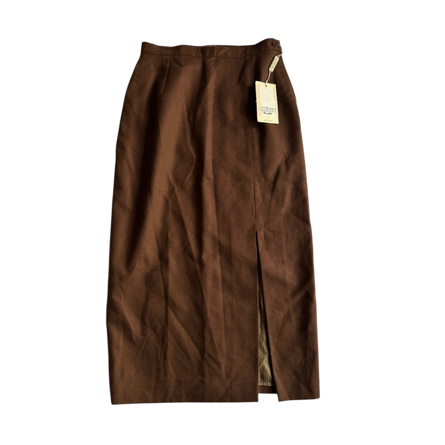 🧵 Fustă Vintage Maro / Lână (Mărime IT 42 - S/M) - anbracaminte