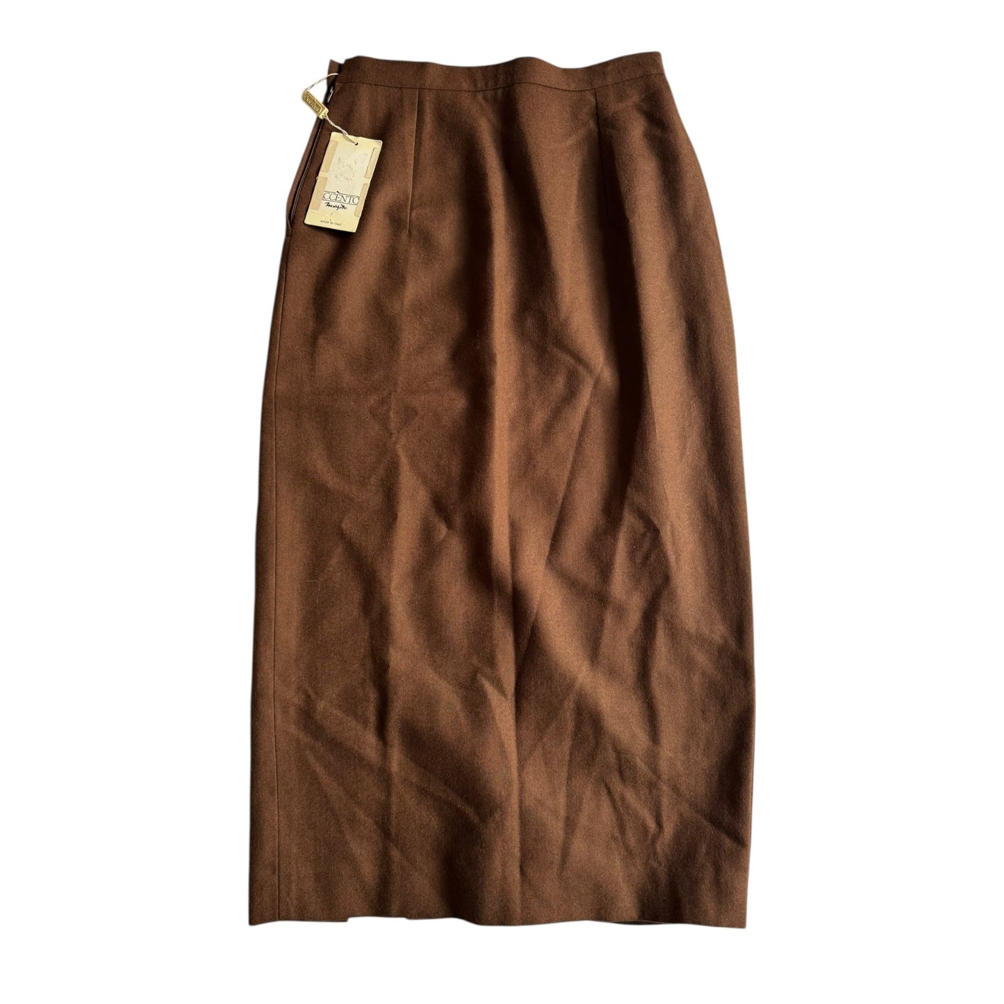 🧵 Fustă Vintage Maro / Lână (Mărime IT 42 - S/M) - anbracaminte