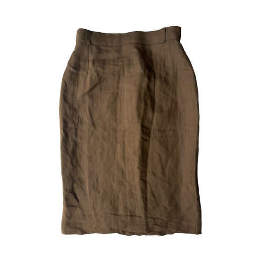 ✏️ Fustă Vintage Max Mara Weekend Linen Blend Pencil – EU 38 (M Damă) – New With Tags - anbracaminte