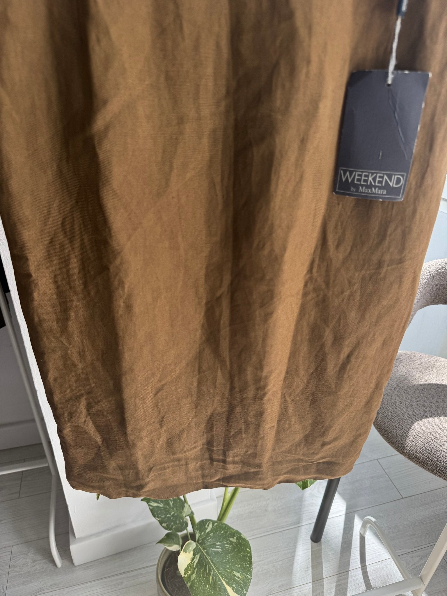 ✏️ Fustă Vintage Max Mara Weekend Linen Blend Pencil – EU 38 (M Damă) – New With Tags - anbracaminte