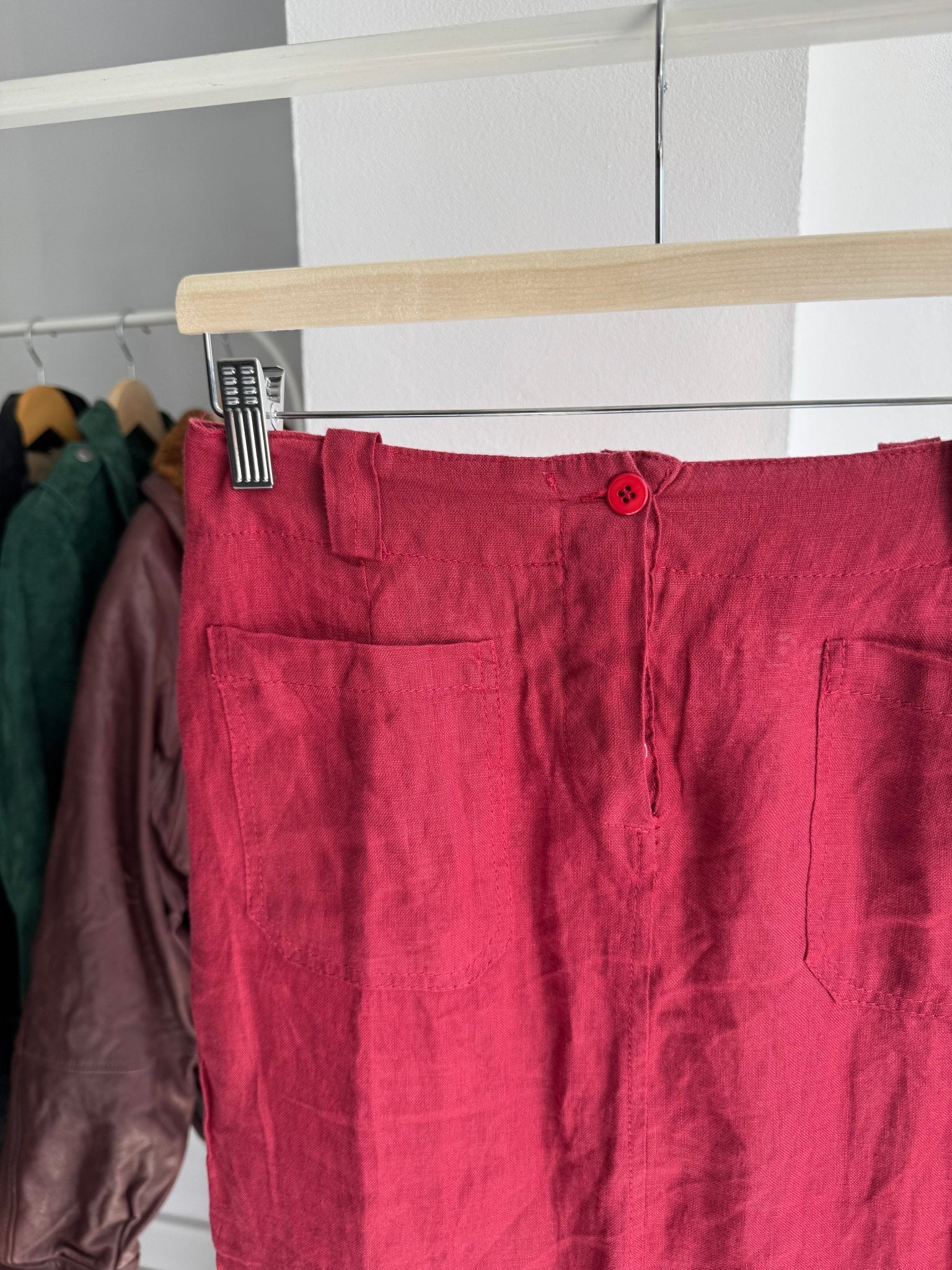 ✏️ Fustă Vintage Midi Pencil din In – EU 38 (S/M Damă) – Made in Italy - anbracaminte