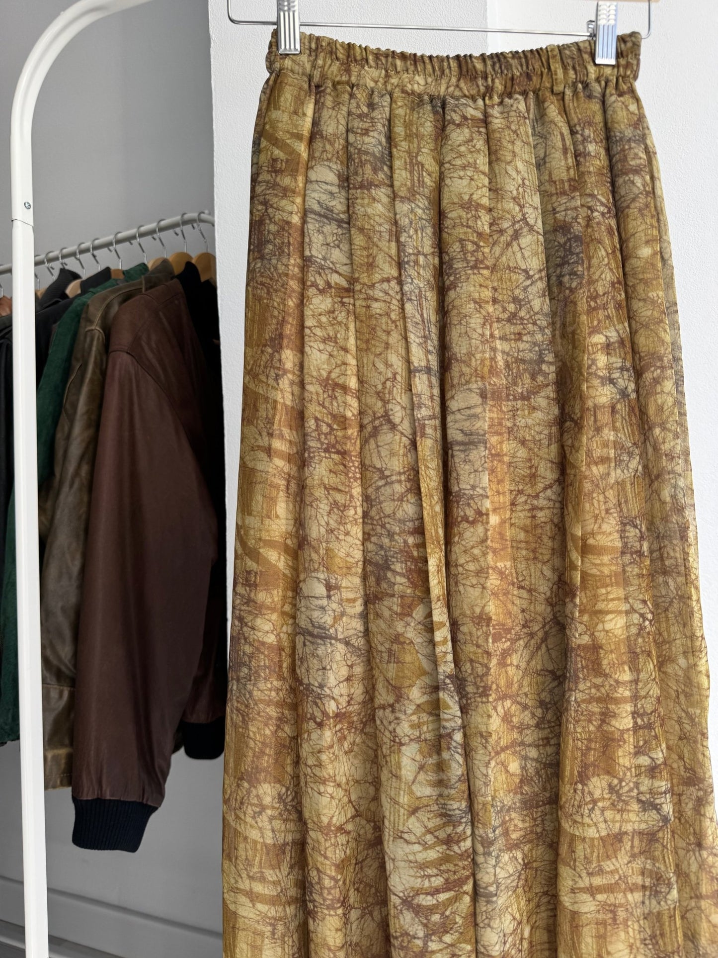 💚 Fustă Vintage Pennyblack Green Printed – EU 36 – Made in Italy - anbracaminte