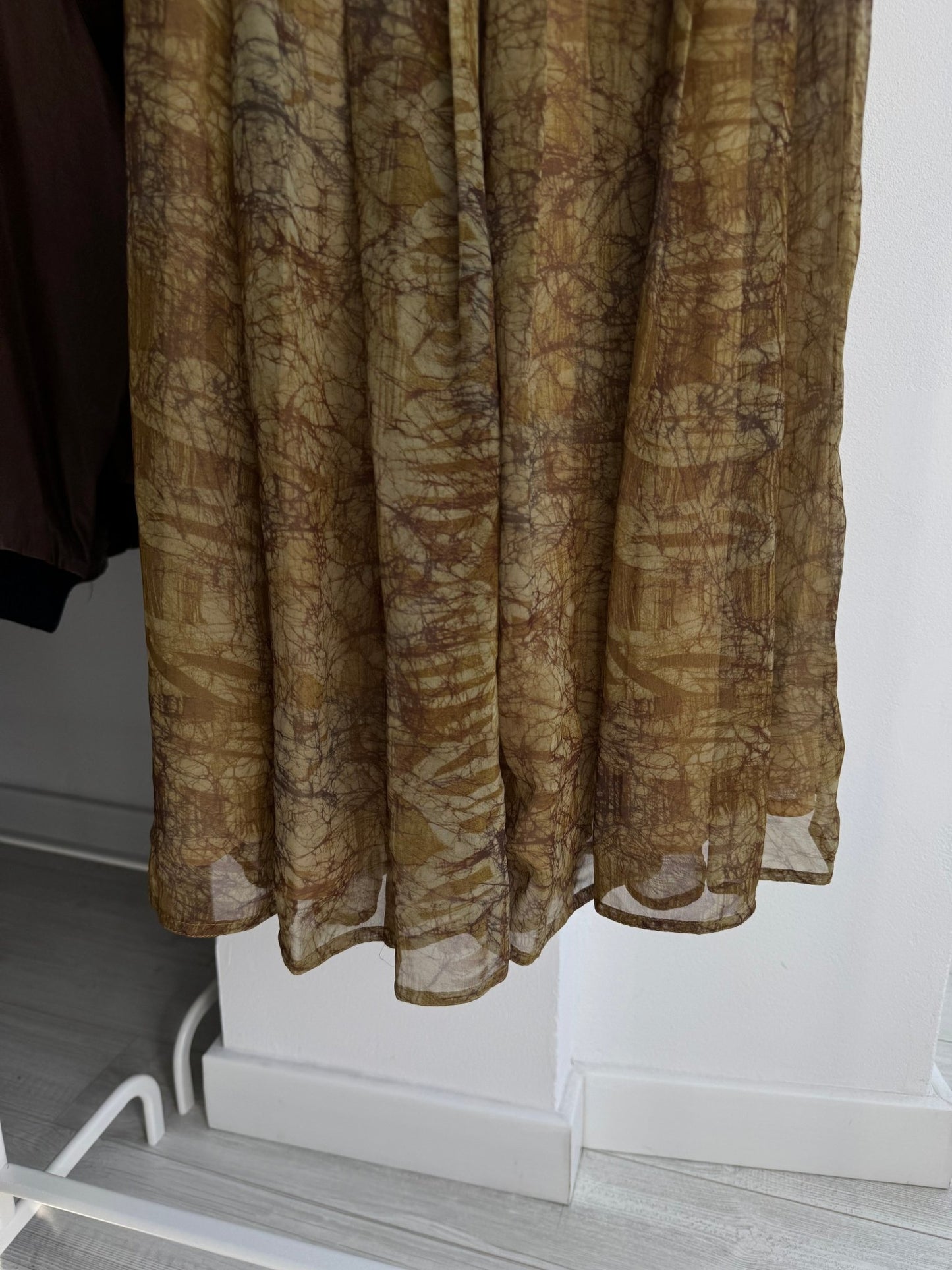 💚 Fustă Vintage Pennyblack Green Printed – EU 36 – Made in Italy - anbracaminte