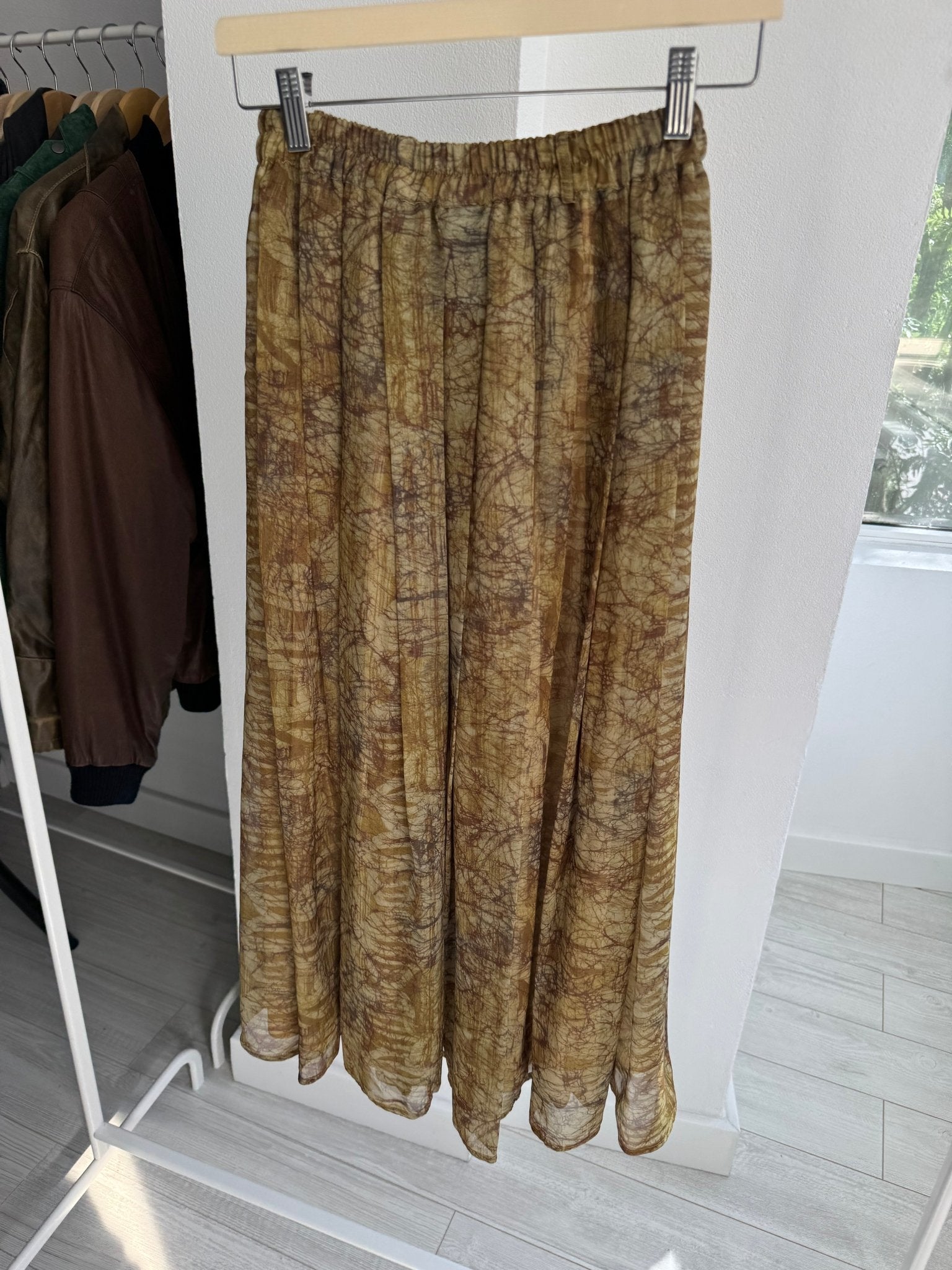 💚 Fustă Vintage Pennyblack Green Printed – EU 36 – Made in Italy - anbracaminte