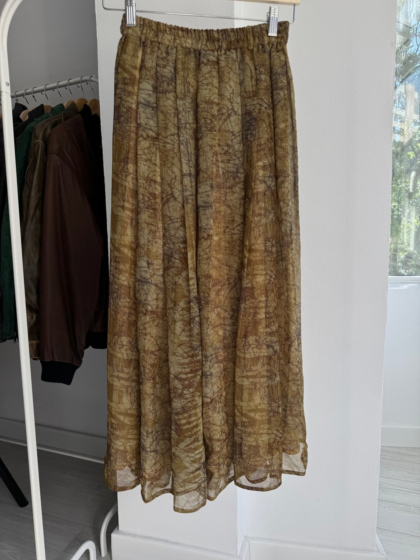 💚 Fustă Vintage Pennyblack Green Printed – EU 36 – Made in Italy - anbracaminte