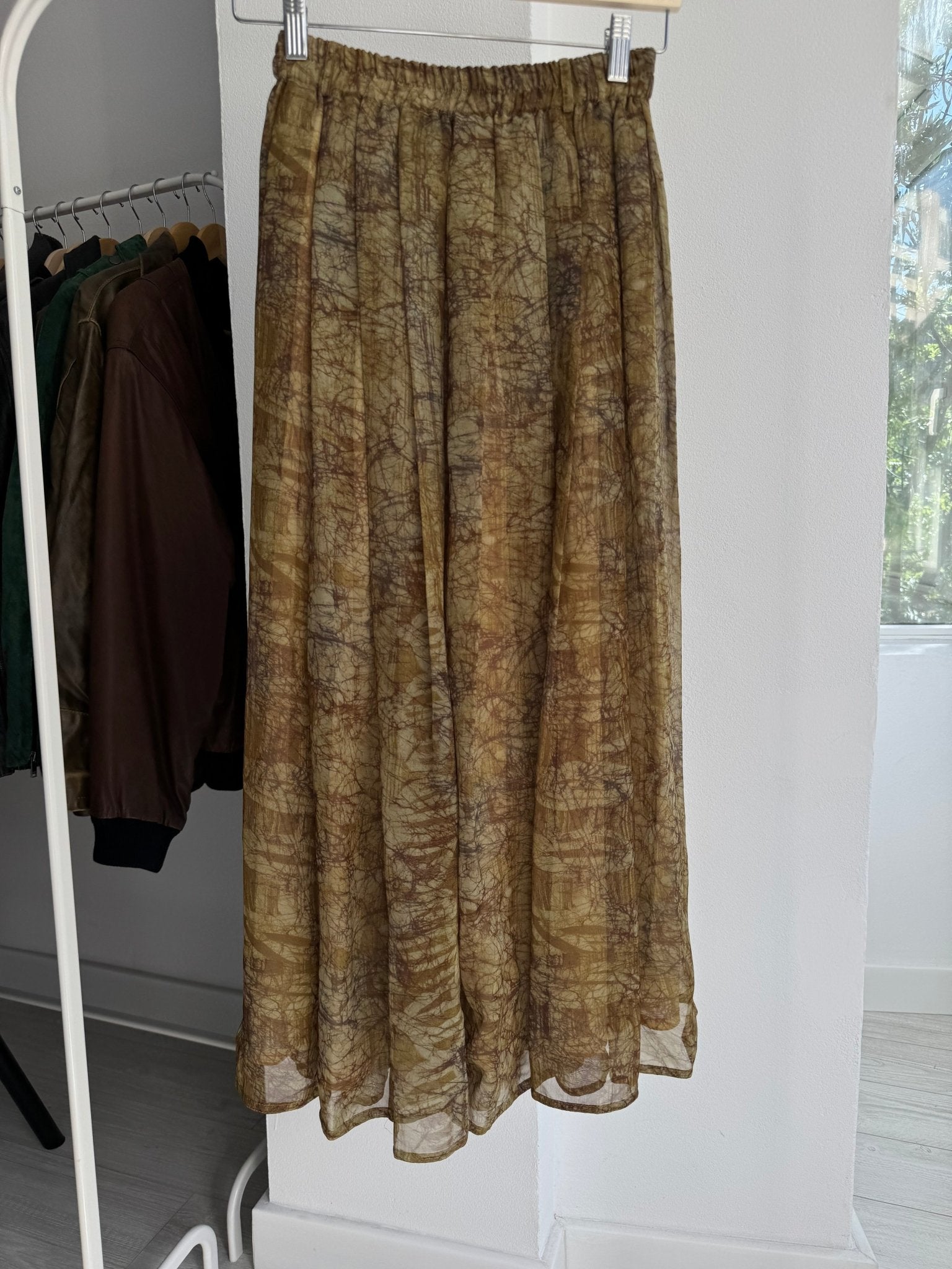 💚 Fustă Vintage Pennyblack Green Printed – EU 36 – Made in Italy - anbracaminte