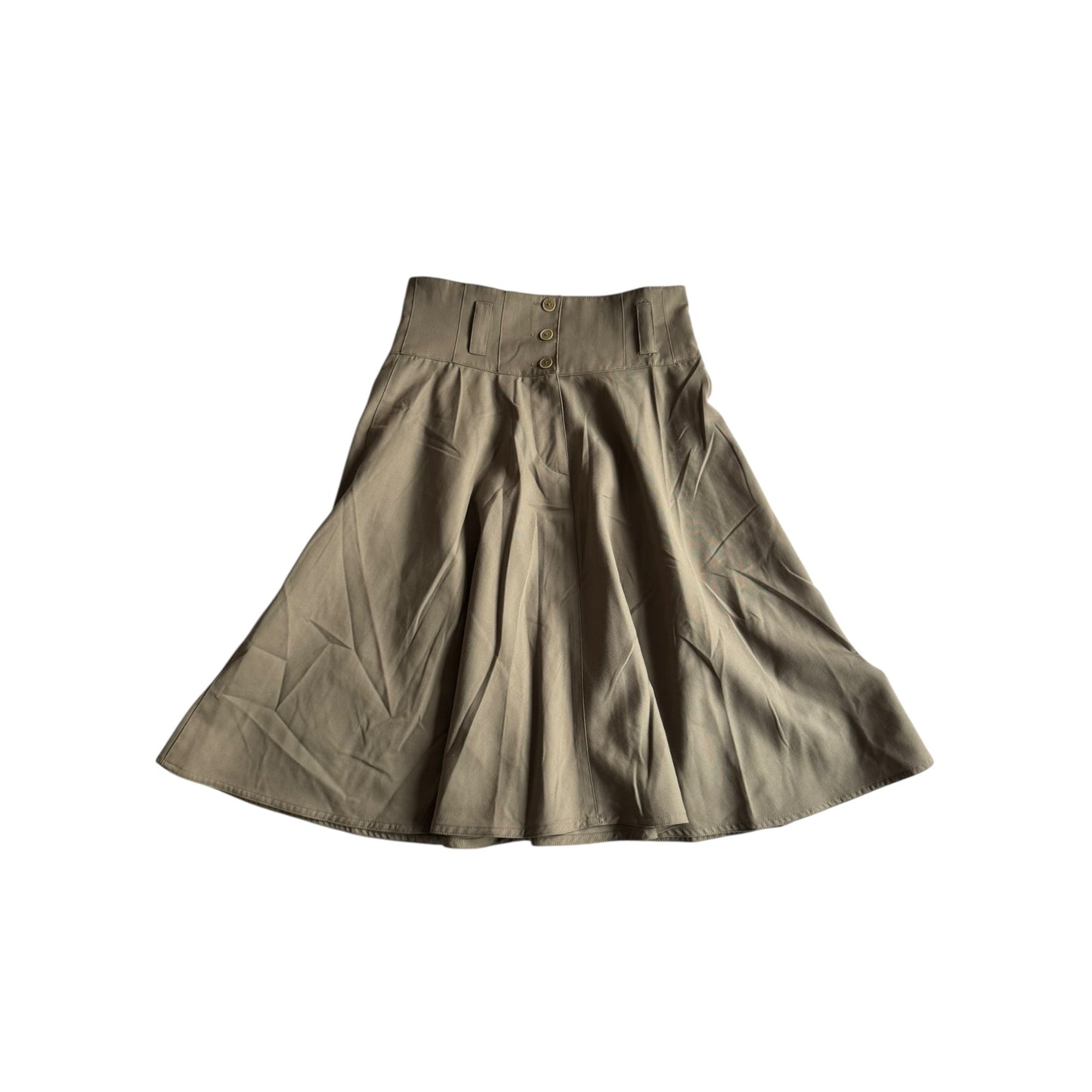 🧵 Fustă Vintage Pennyblack / Khaki / Lână (Mărime IT 42 - S/M) - anbracaminte