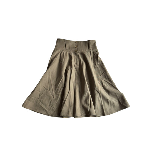 🧵 Fustă Vintage Pennyblack / Khaki / Lână (Mărime IT 42 - S/M) - anbracaminte