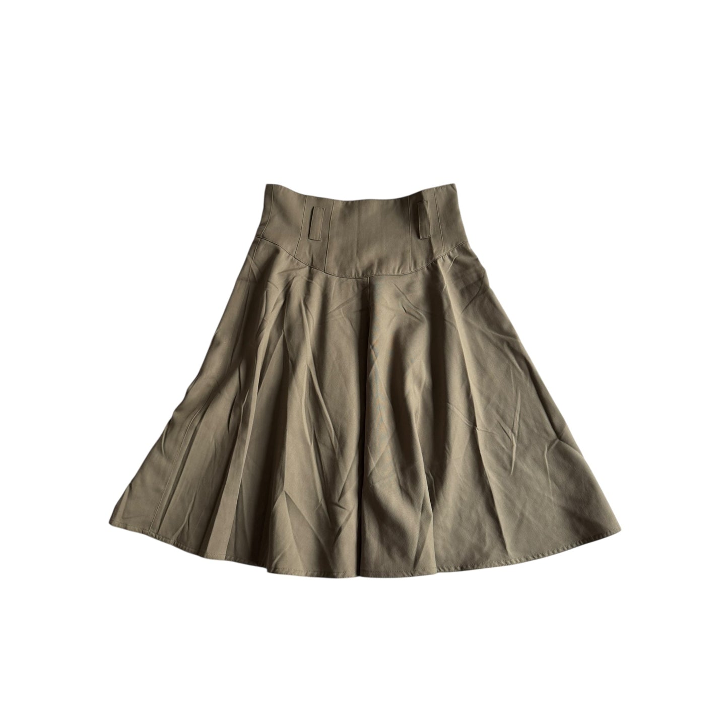 🧵 Fustă Vintage Pennyblack / Khaki / Lână (Mărime IT 42 - S/M) - anbracaminte