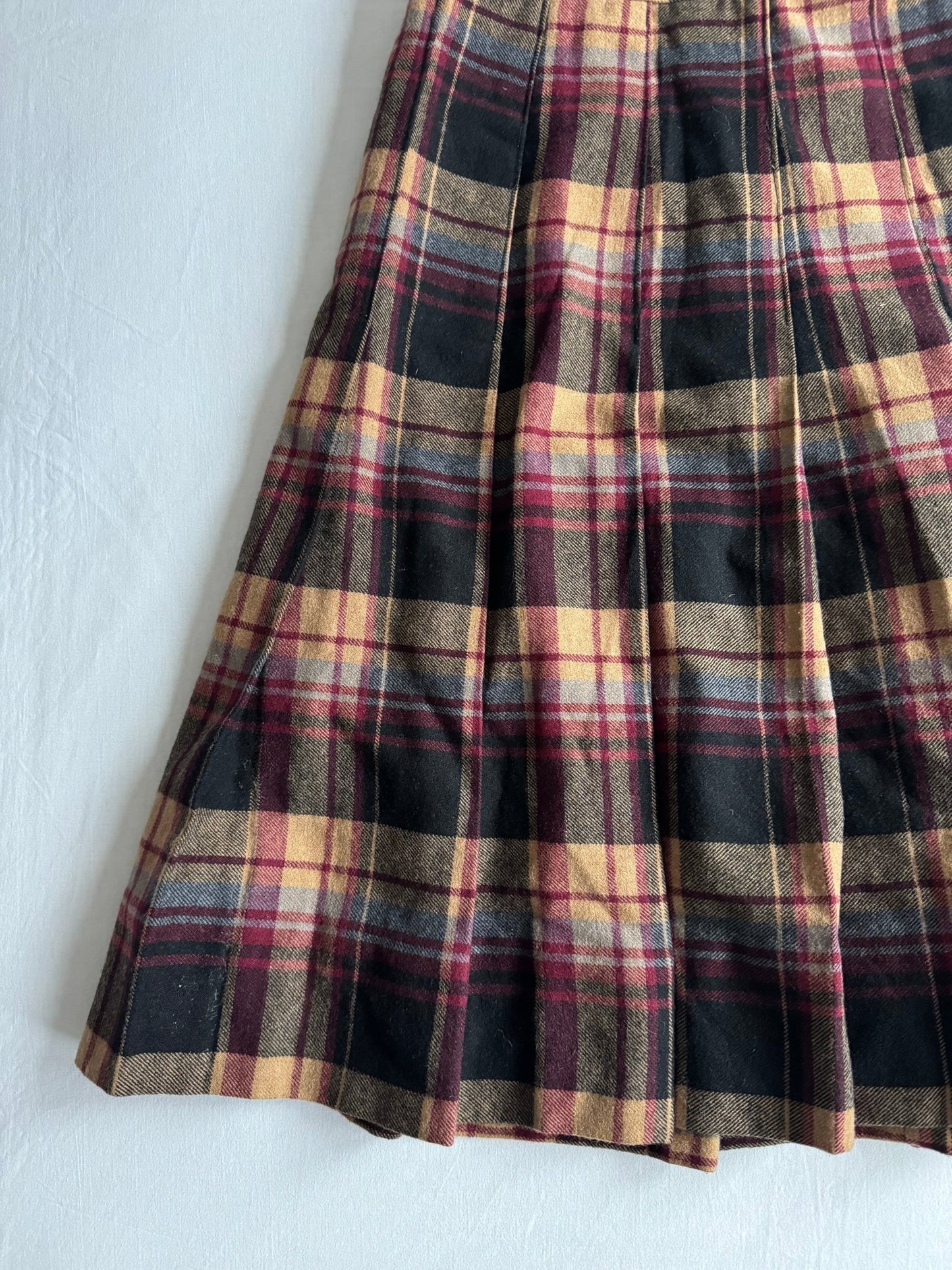🧍‍♀️ Fustă Vintage Plisată din Lână – aprox. S - anbracaminte