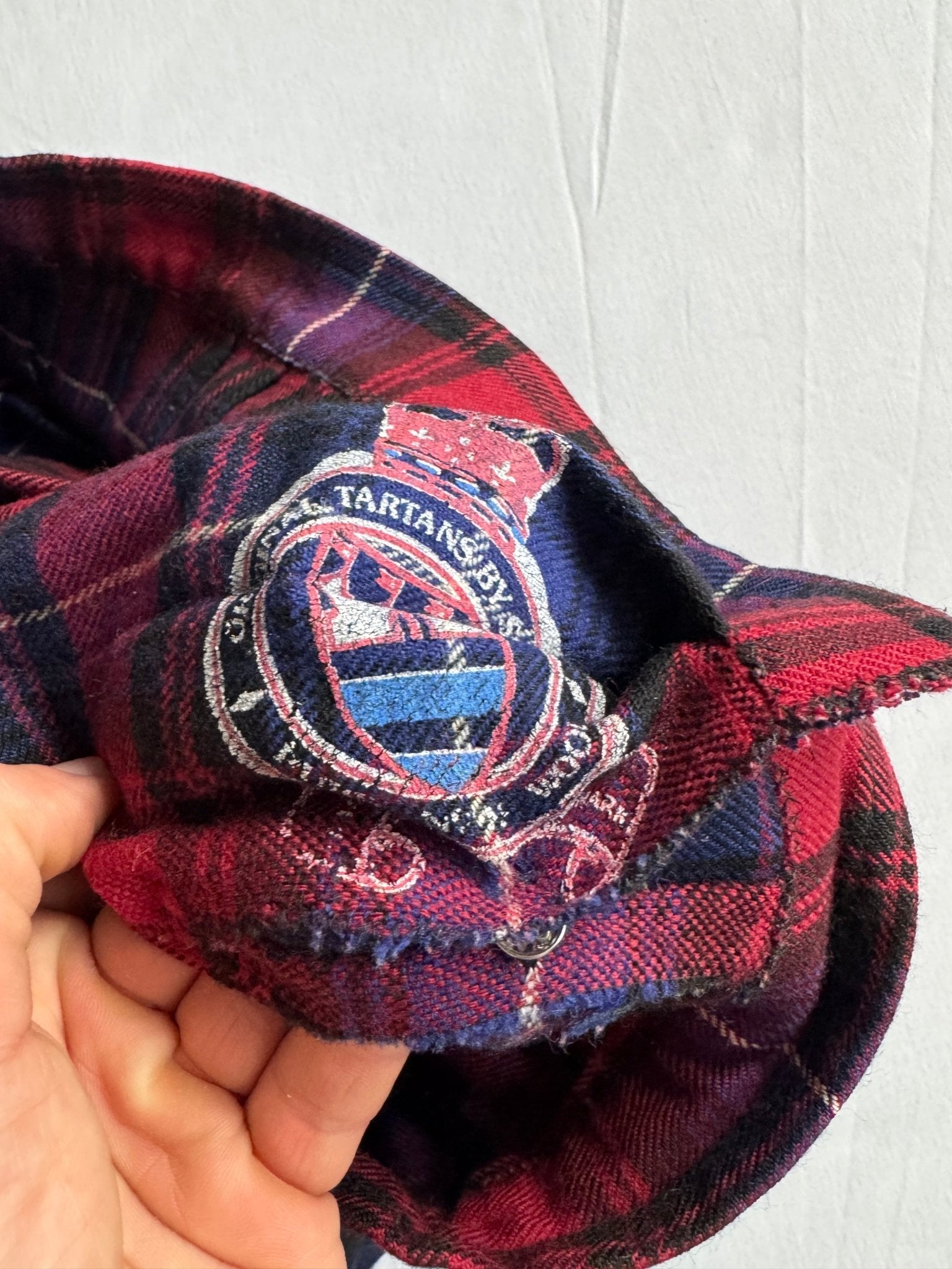 🏴󠁧󠁢󠁳󠁣󠁴󠁿 Fustă Vintage Plisată din Lână Scottish Tartan – aprox. M - anbracaminte