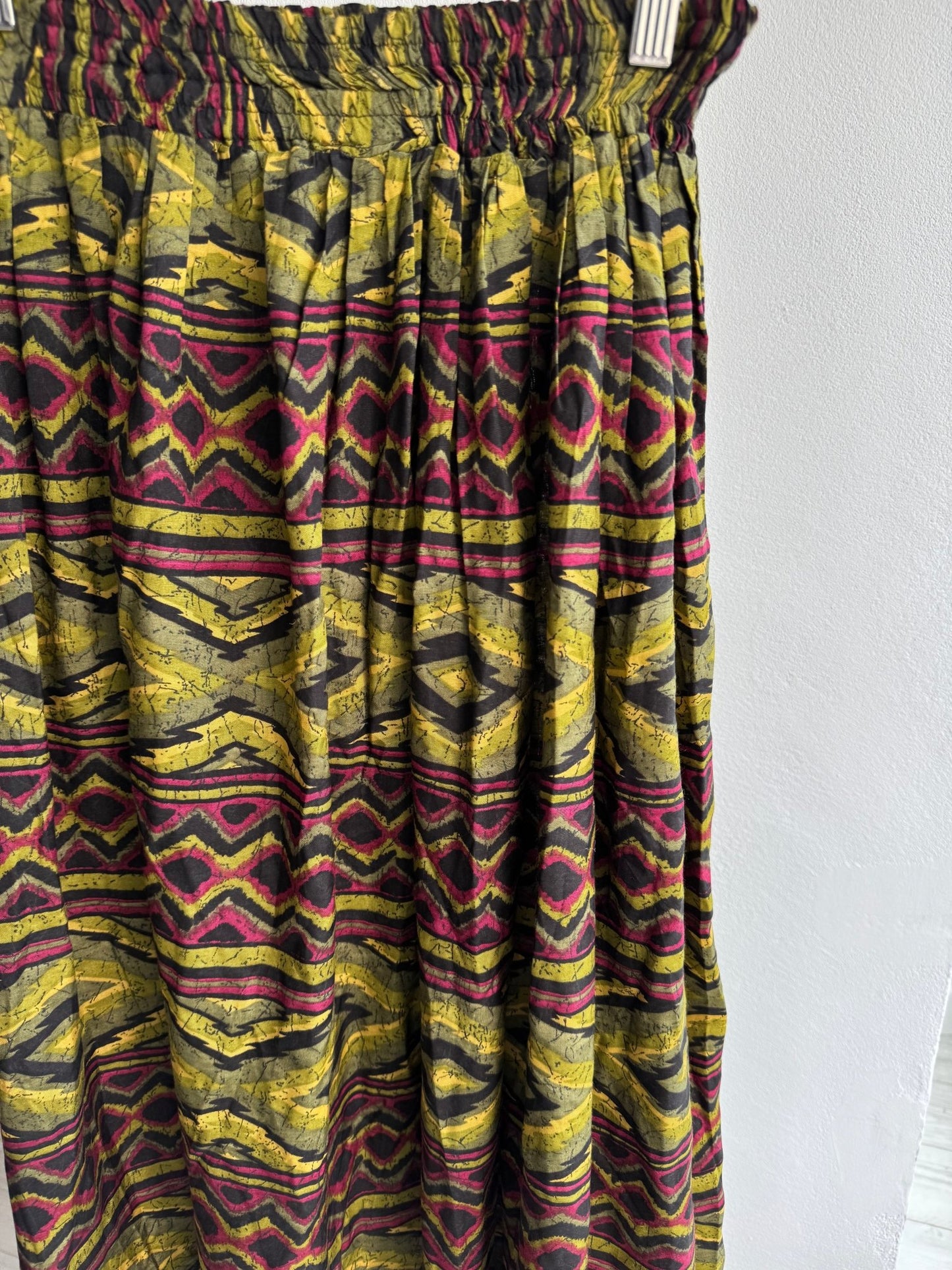 🗿 Fustă Vintage Printed – 100% Vâscoză – M – Made in Italy - anbracaminte
