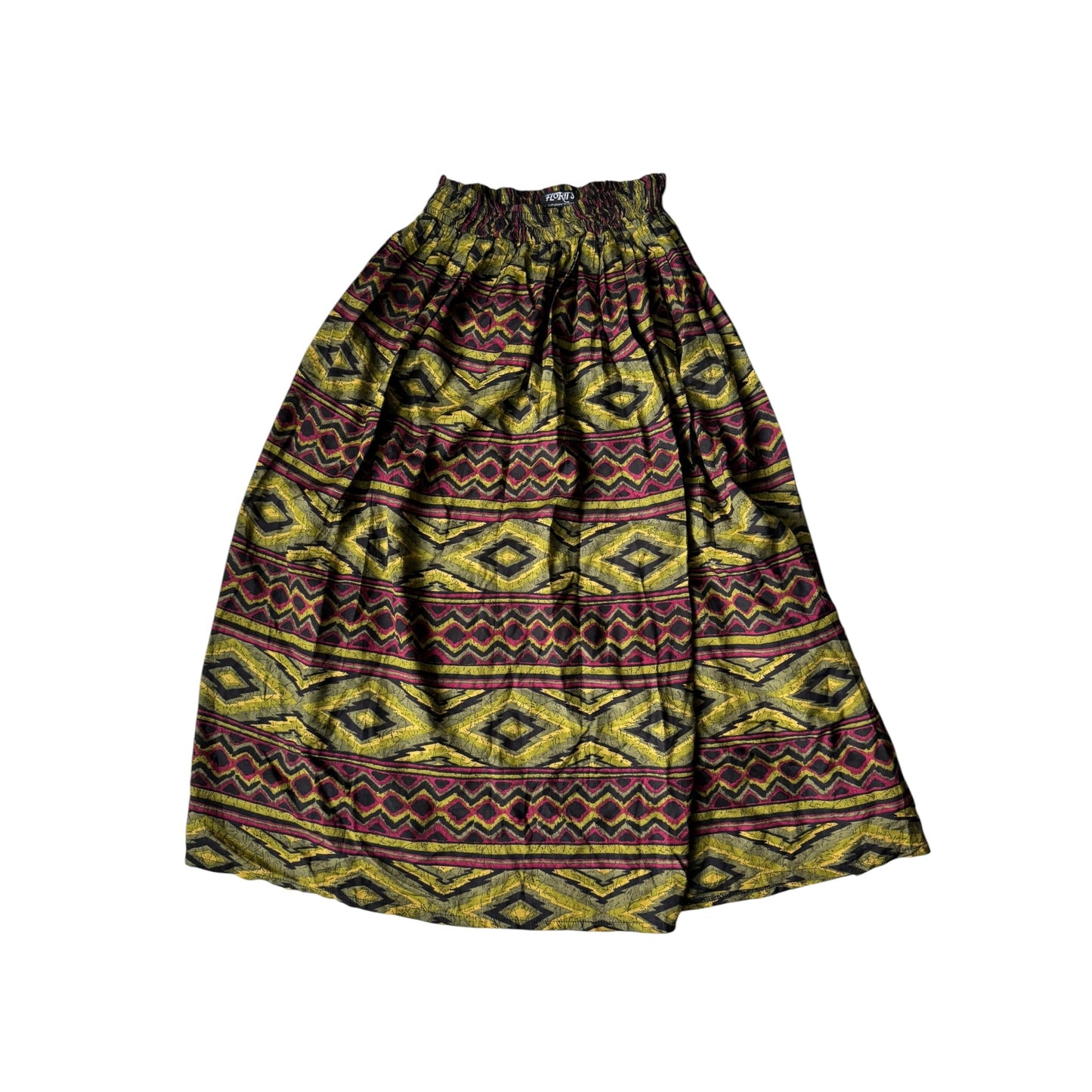 🗿 Fustă Vintage Printed – 100% Vâscoză – M – Made in Italy - anbracaminte