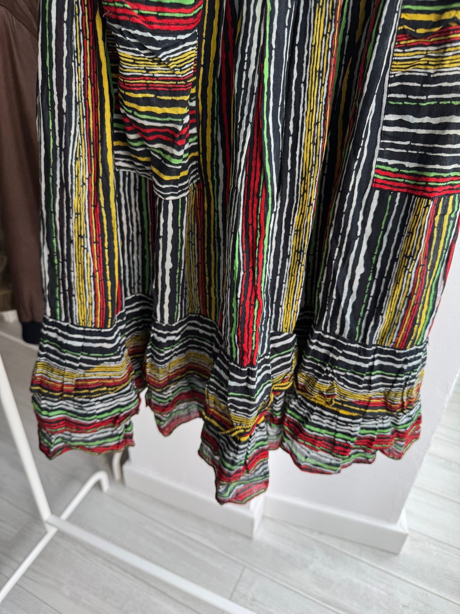 ☀️ Fustă Vintage Printed cu 2 Buzunare Frontale – IT 40 (XS/S) – Made in Italy - anbracaminte