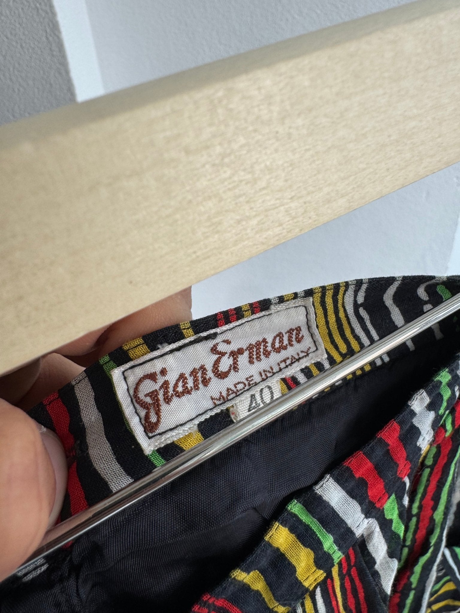 ☀️ Fustă Vintage Printed cu 2 Buzunare Frontale – IT 40 (XS/S) – Made in Italy - anbracaminte