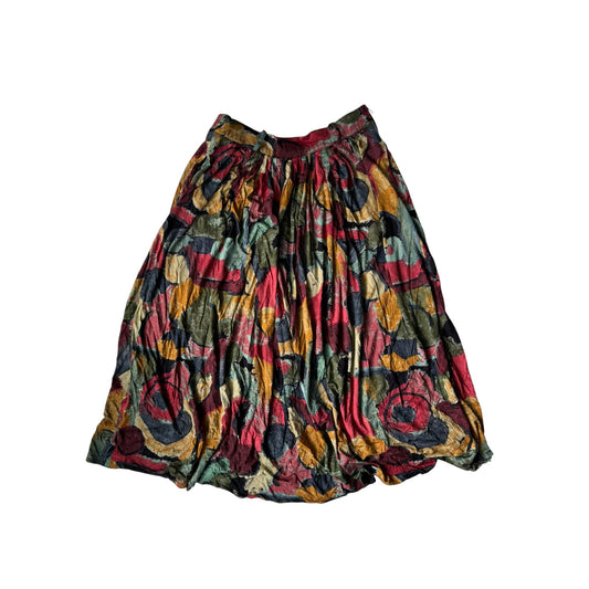 ☀️ Fustă Vintage Printed – EU 38 (M) Damă - anbracaminte