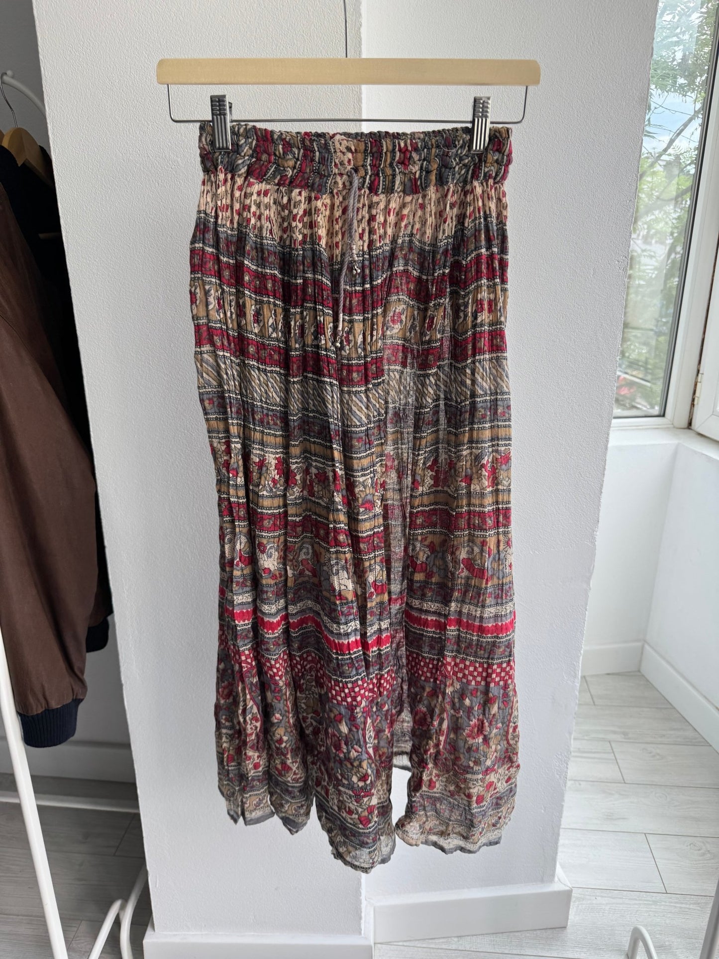 🖤 Fustă Vintage Printed – Free Size – Talie Ajustabilă - anbracaminte