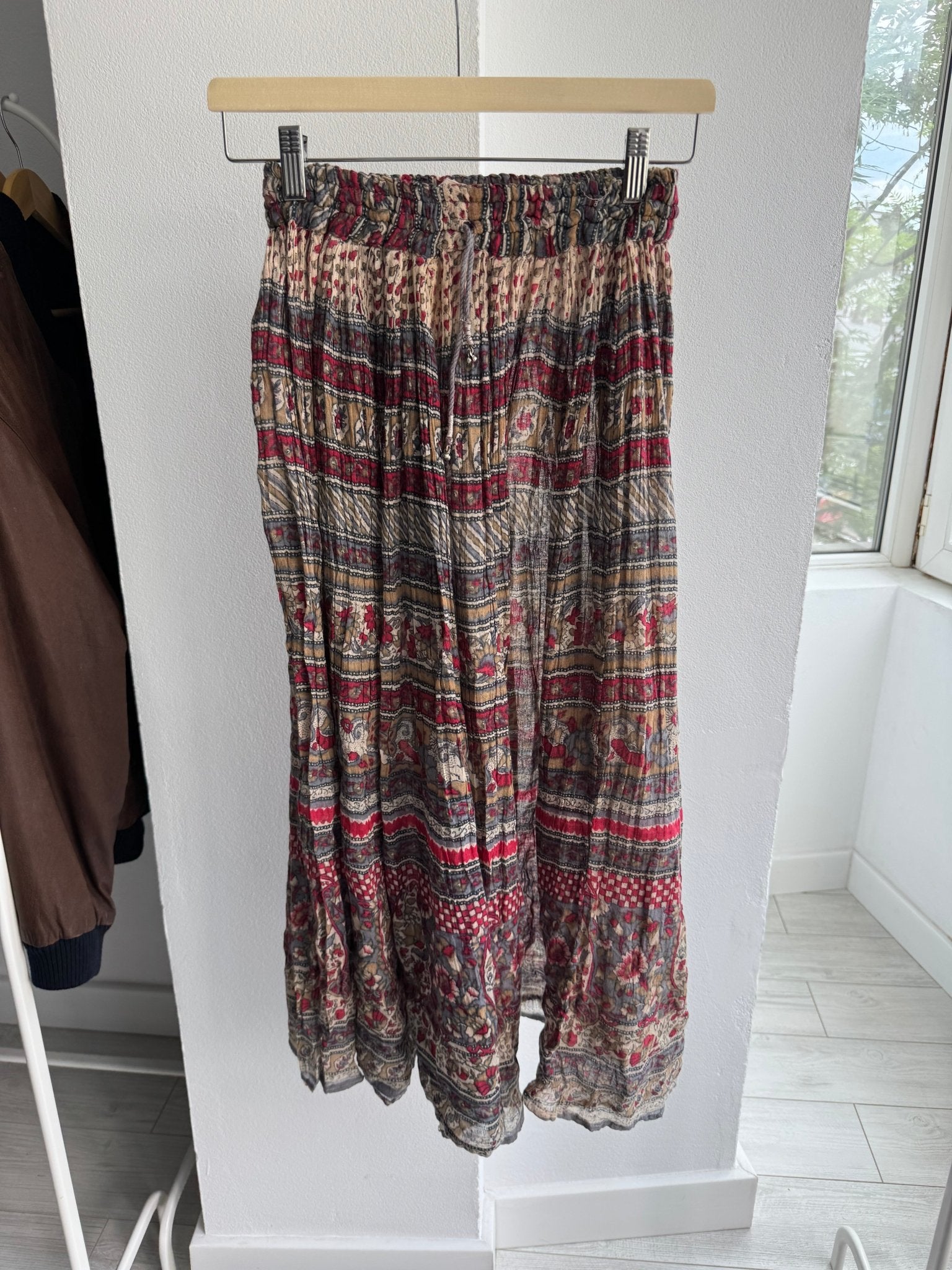 🖤 Fustă Vintage Printed – Free Size – Talie Ajustabilă - anbracaminte