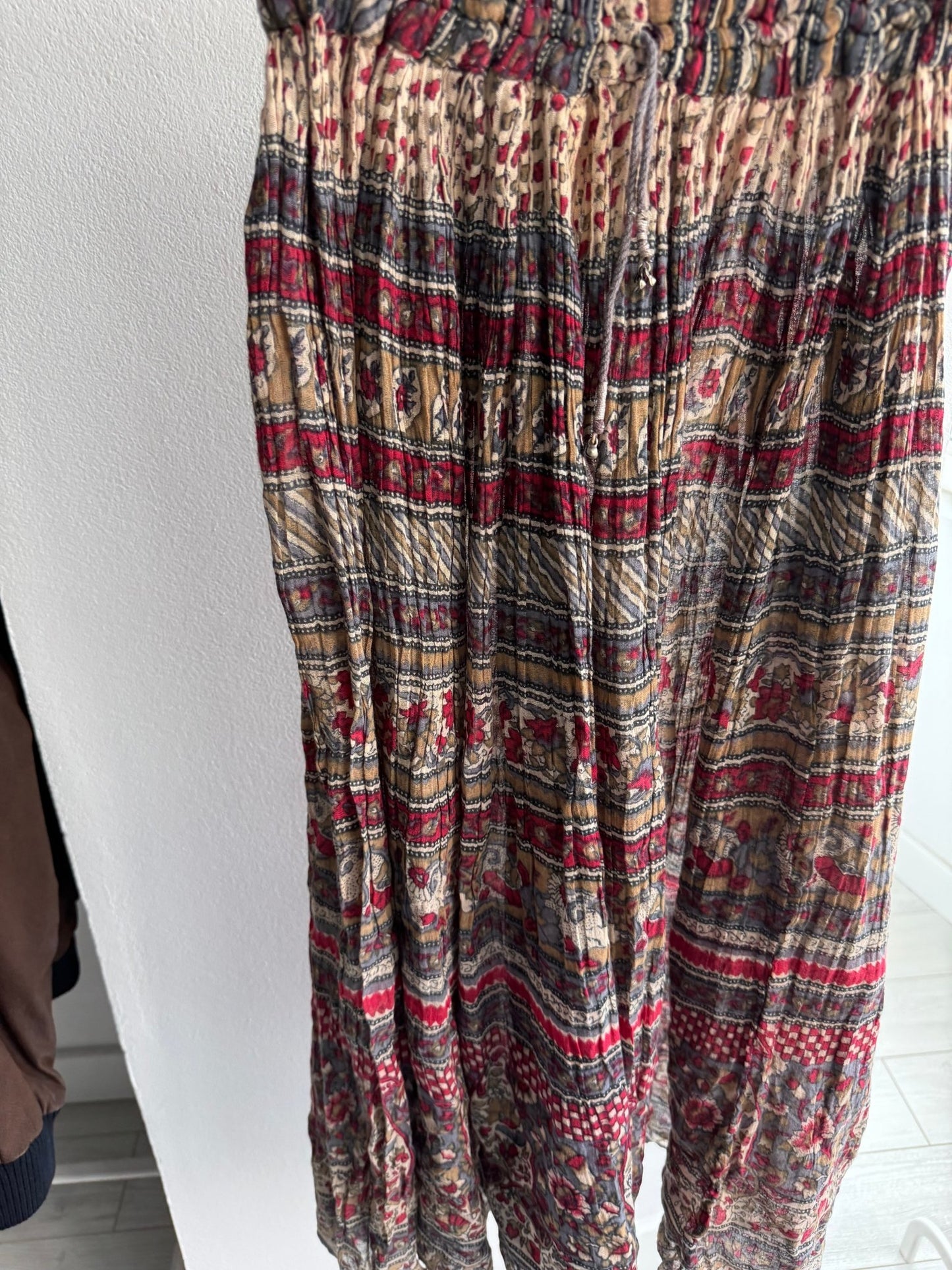 🖤 Fustă Vintage Printed – Free Size – Talie Ajustabilă - anbracaminte