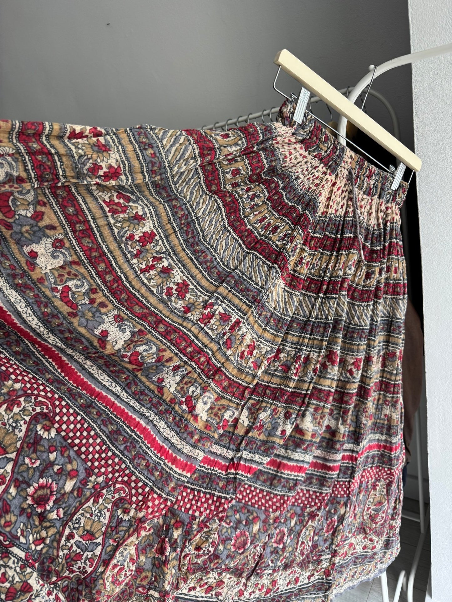 🖤 Fustă Vintage Printed – Free Size – Talie Ajustabilă - anbracaminte