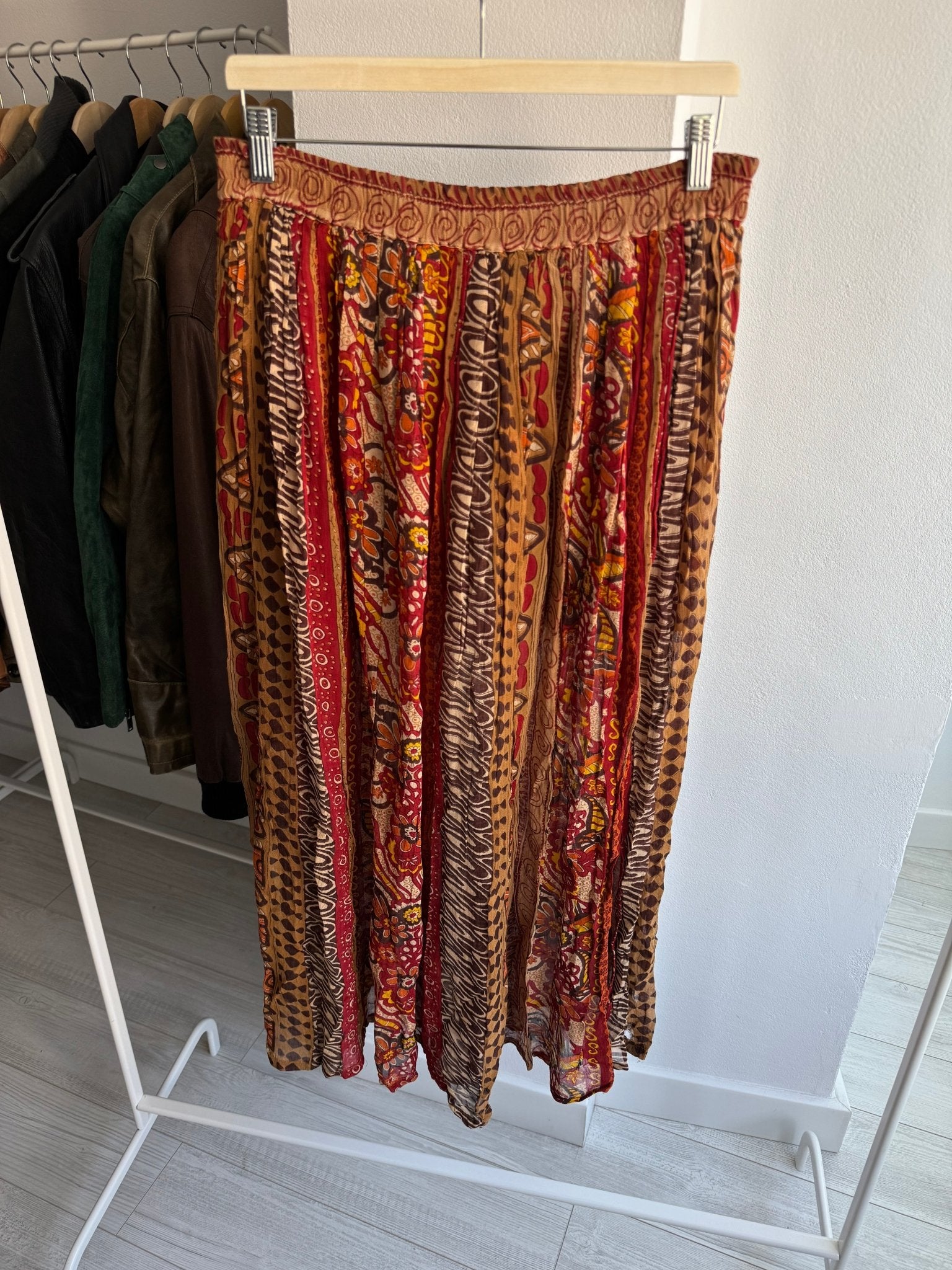 ☀️ Fustă Vintage Printed – IT 44 (L Damă) - anbracaminte