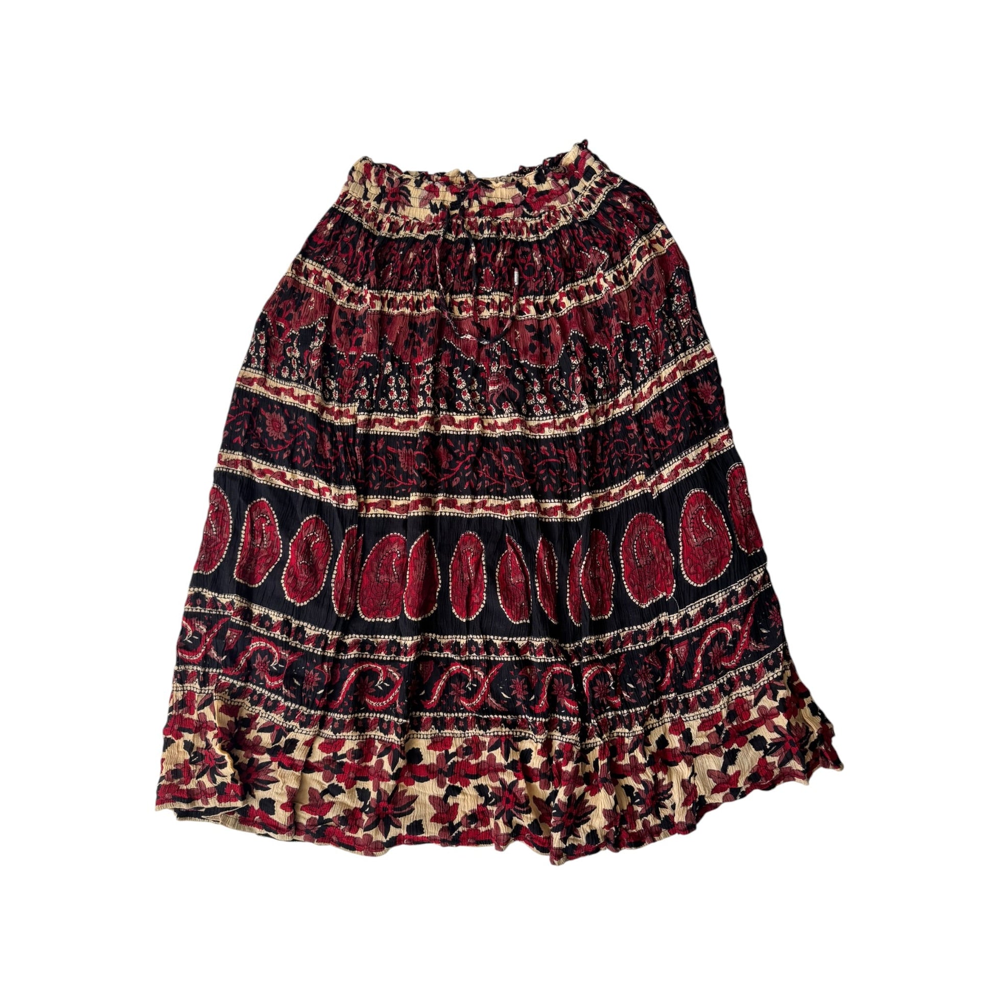 🐘 Fustă Vintage Printed – L – Talie Ajustabilă - anbracaminte
