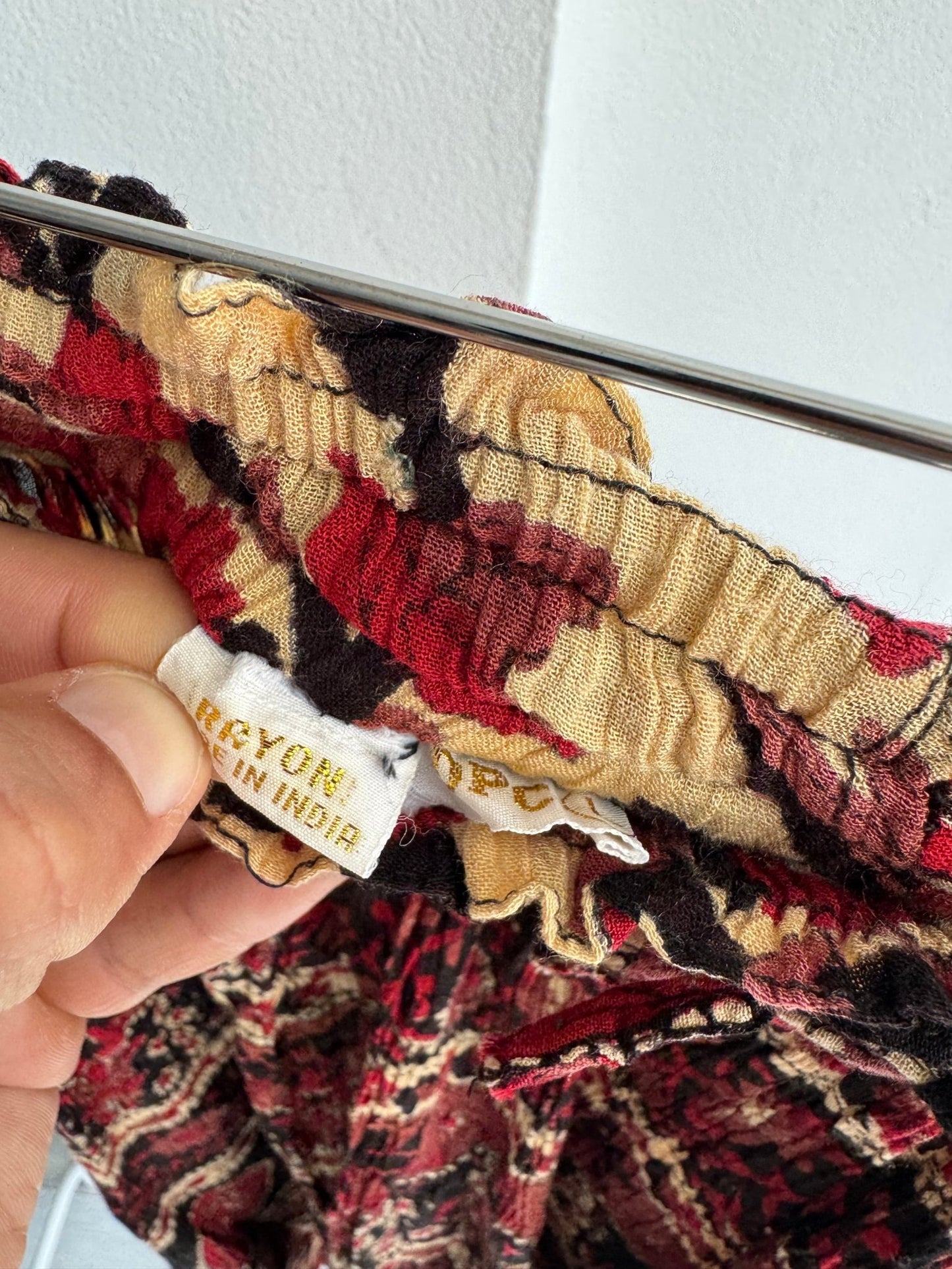 🐘 Fustă Vintage Printed – L – Talie Ajustabilă - anbracaminte