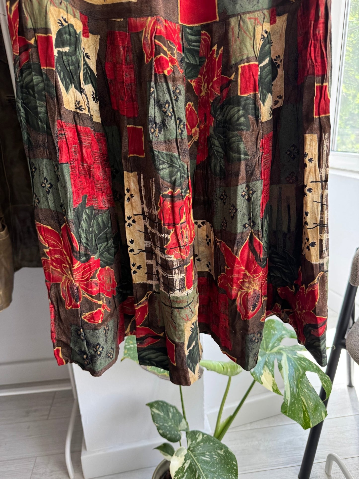✨ Fustă Vintage Printed – M Damă - anbracaminte