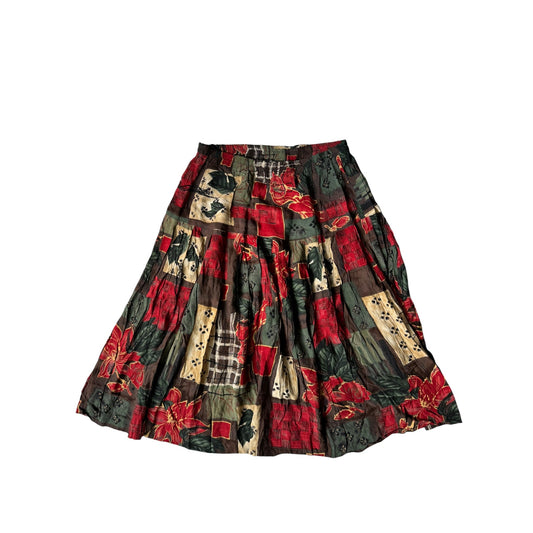 ✨ Fustă Vintage Printed – M Damă - anbracaminte
