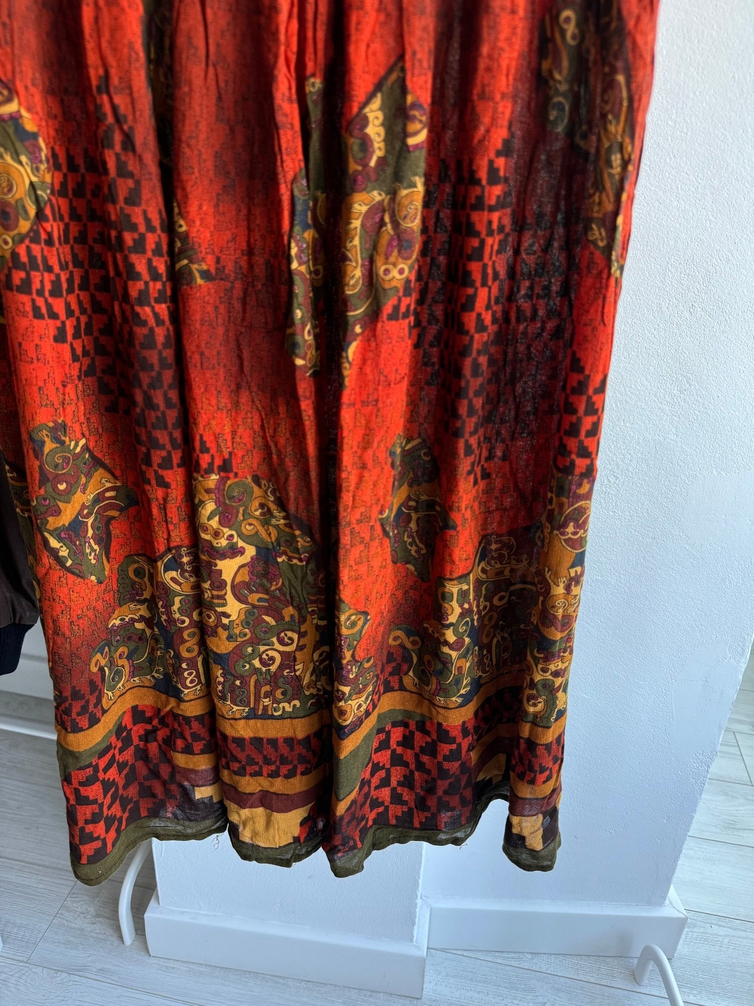 💃 Fustă Vintage Printed – S Damă – Made in Italy - anbracaminte