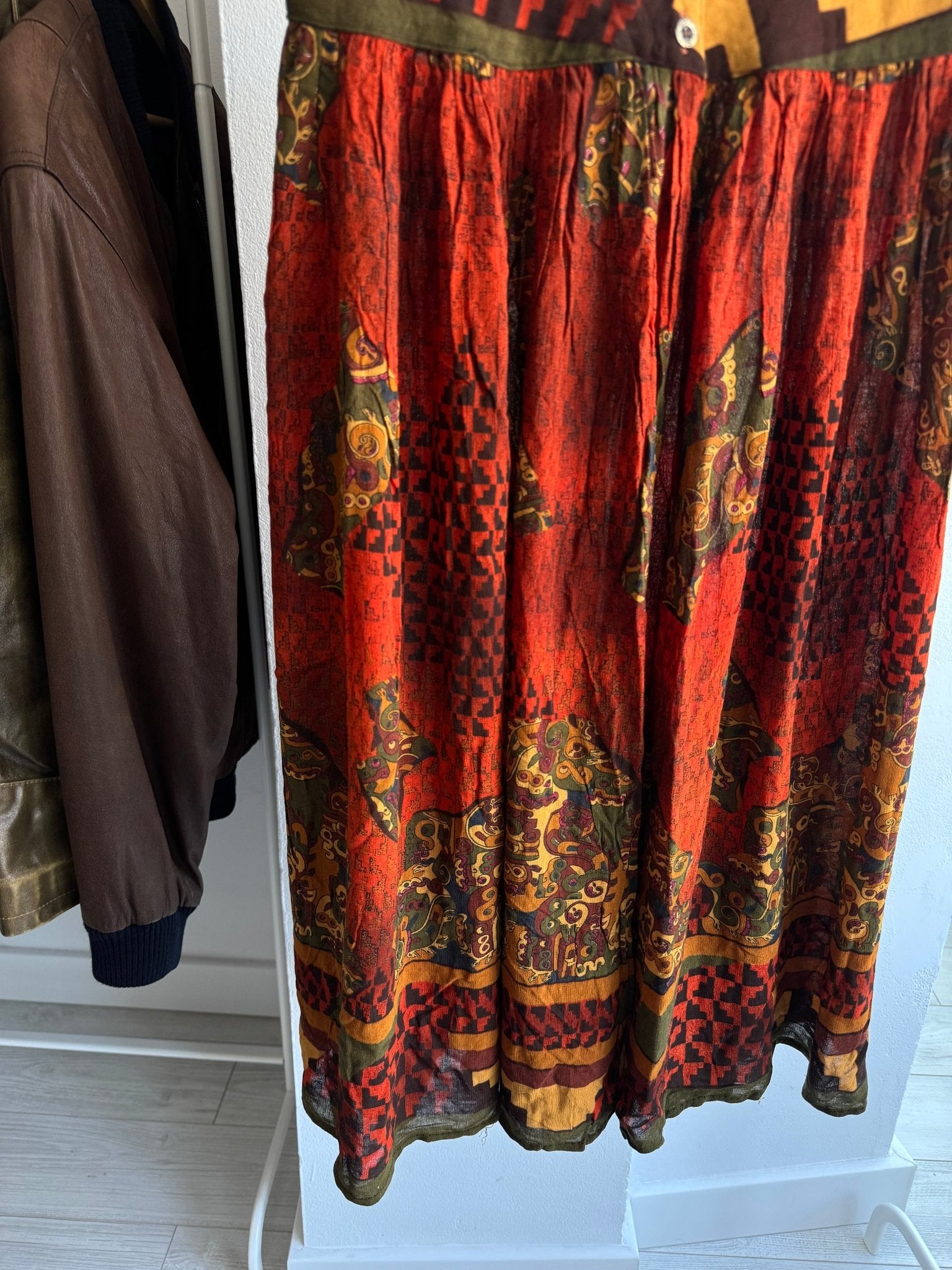 💃 Fustă Vintage Printed – S Damă – Made in Italy - anbracaminte