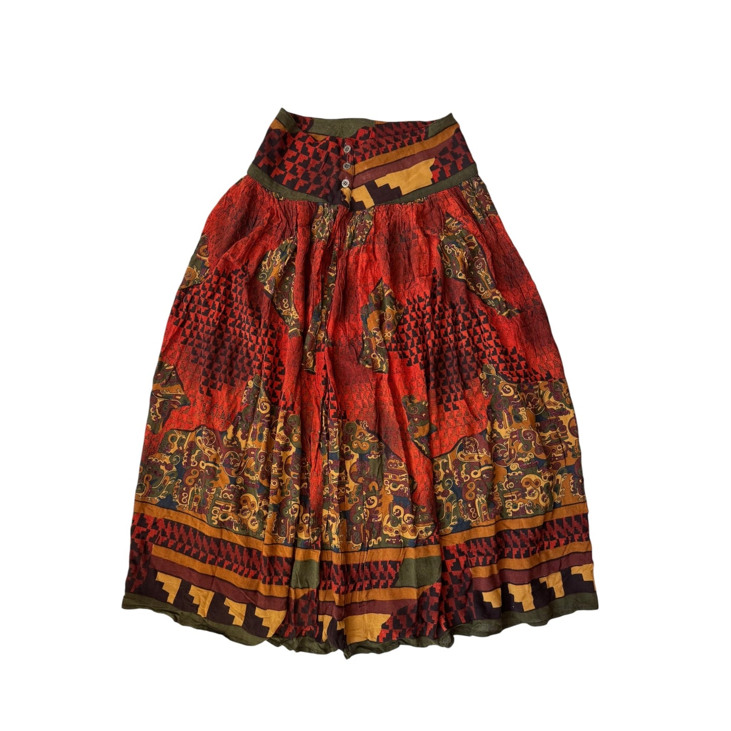 💃 Fustă Vintage Printed – S Damă – Made in Italy - anbracaminte