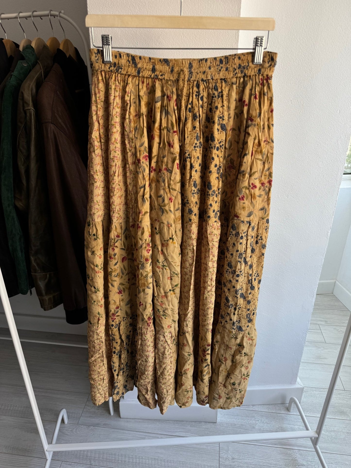 ☀️ Fustă Vintage Printed – Talie Ajustabilă - anbracaminte