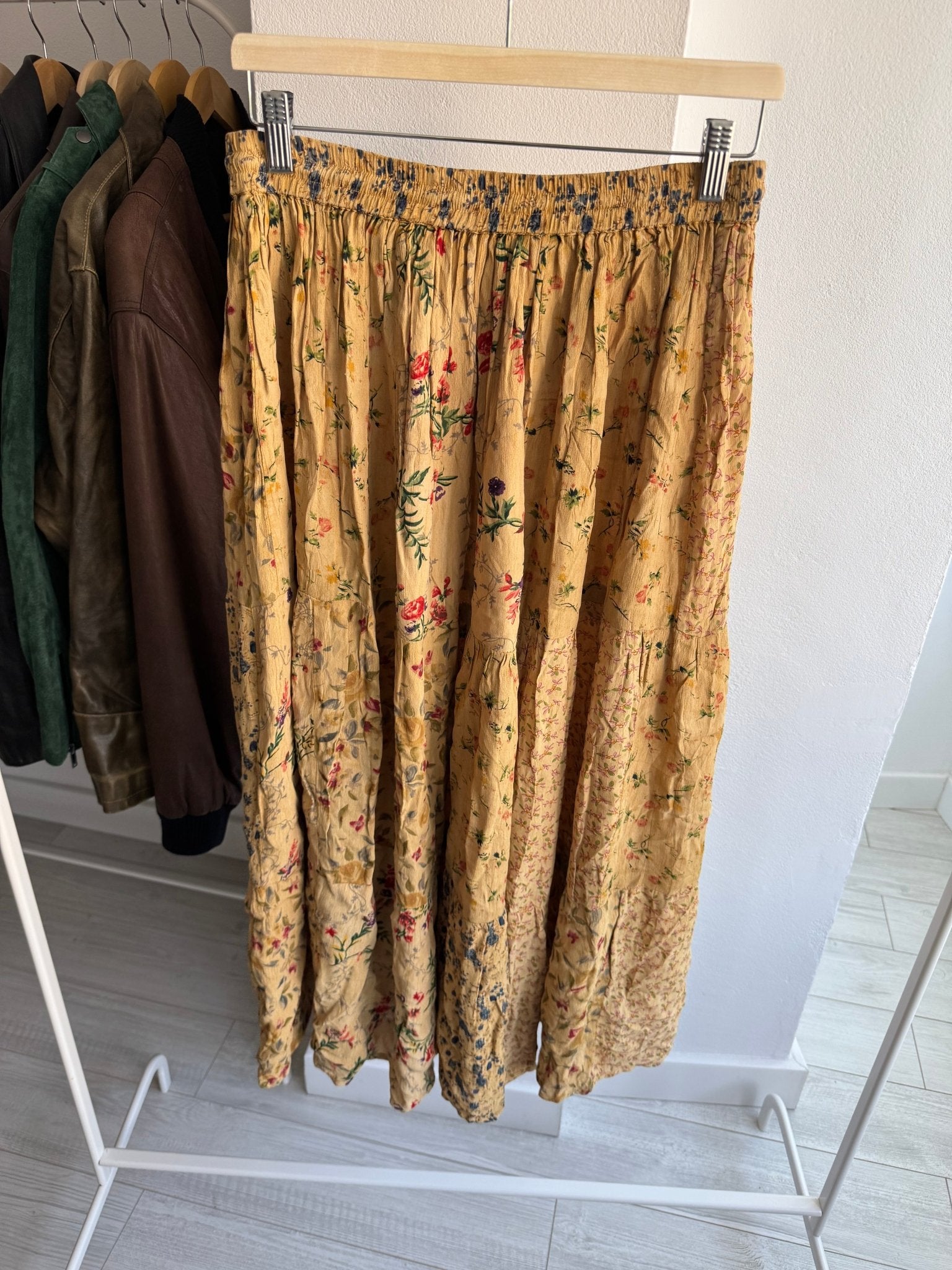 ☀️ Fustă Vintage Printed – Talie Ajustabilă - anbracaminte
