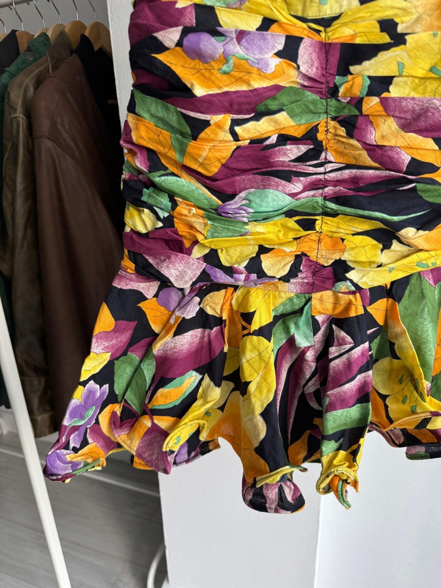 🌸 Fustă Vintage Ruffled Floral – IT 44 (M) - anbracaminte