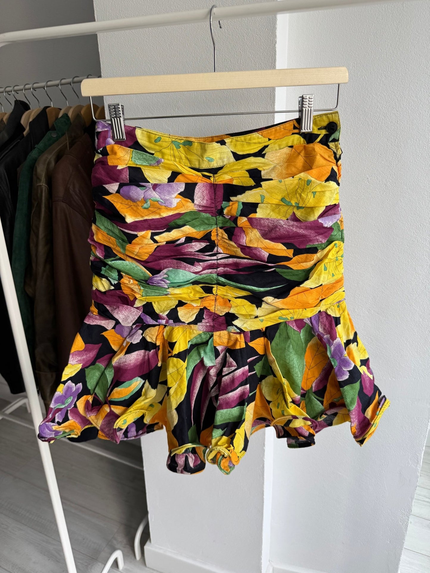 🌸 Fustă Vintage Ruffled Floral – IT 44 (M) - anbracaminte