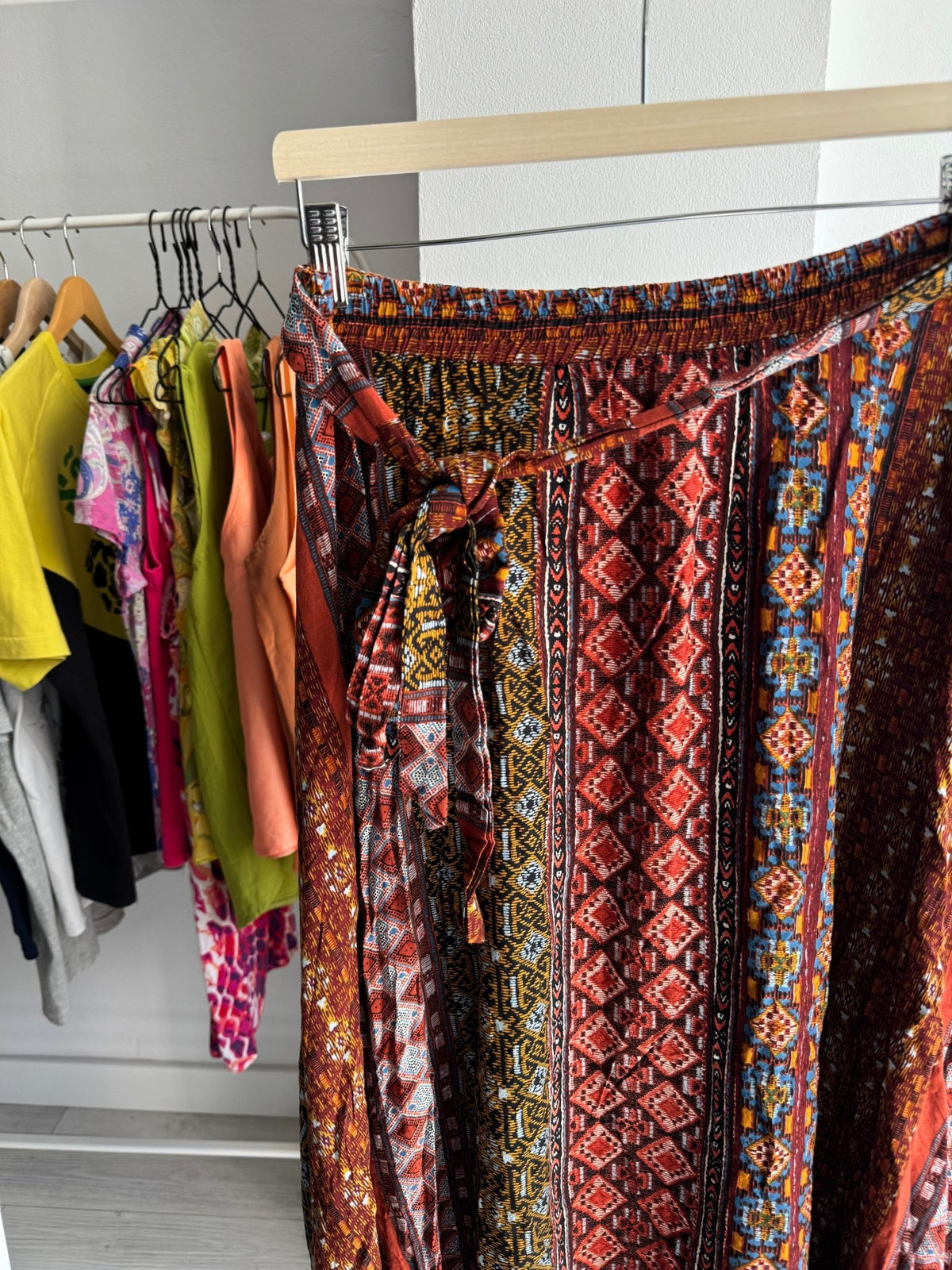☀️ Fustă Vintage Summer Printed – M Damă - anbracaminte